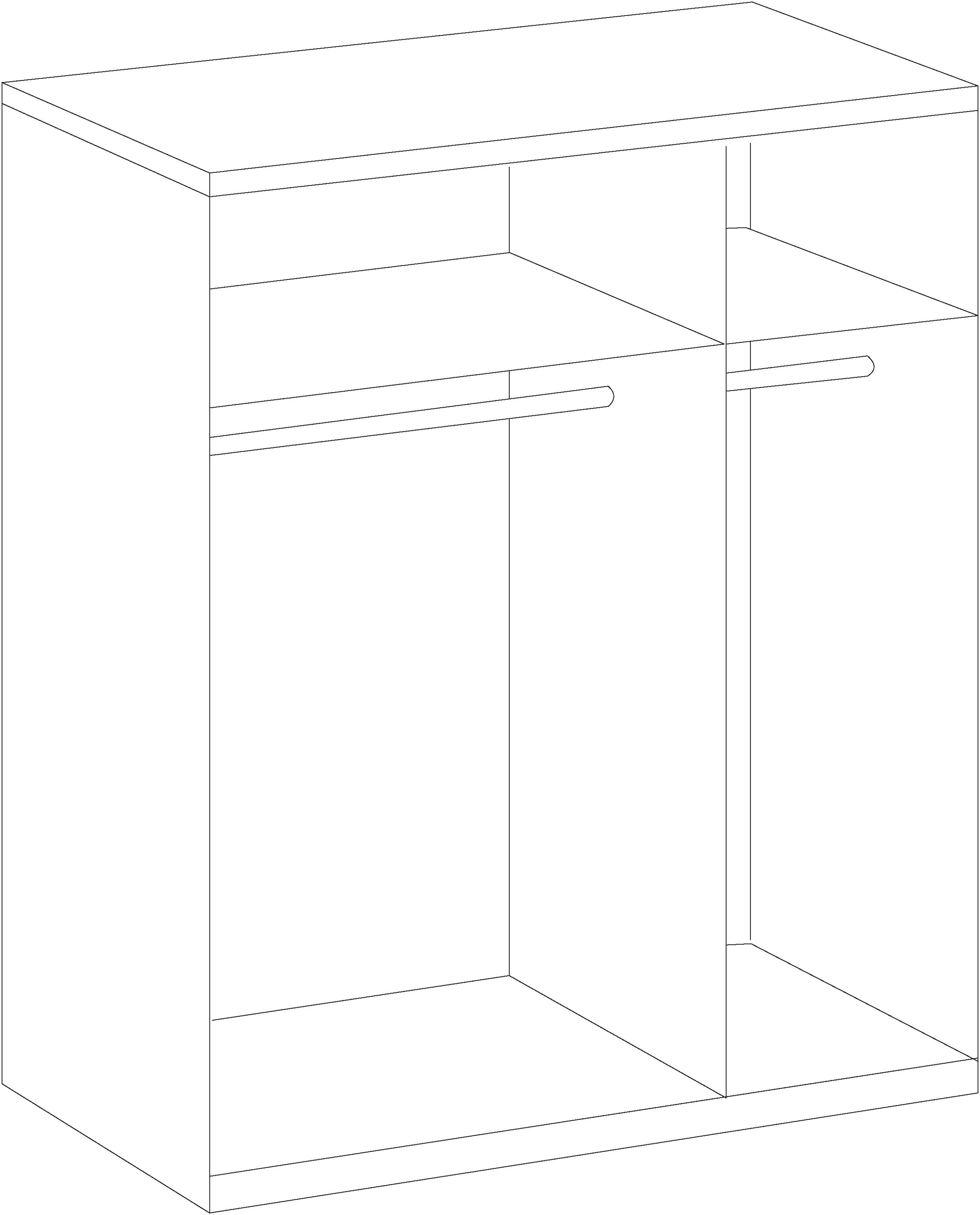 Wimex Kleiderschrank »New York«, in vielen Breiten, 208 oder 236cm hoch