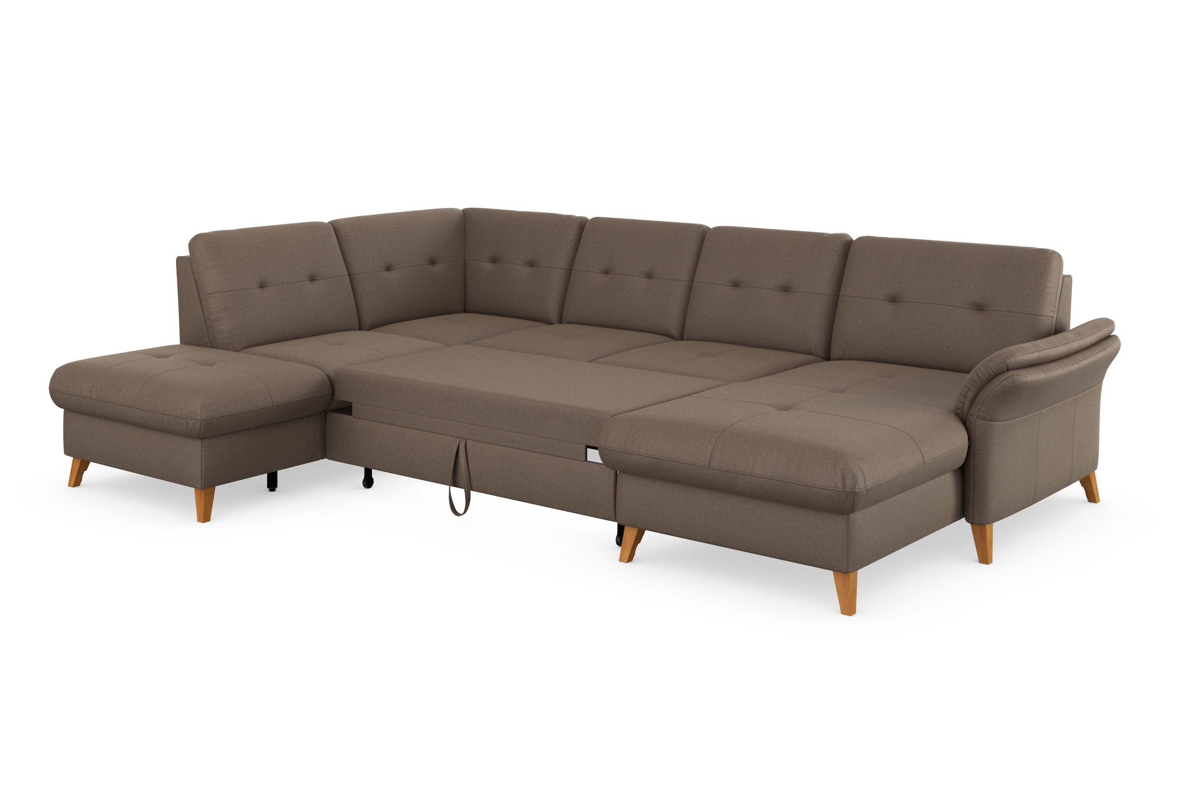 sit&more Wohnlandschaft »Göteborg«, inkl. Sitztiefenverstellung, wahlweise mit Bettfunktion & Bettkasten