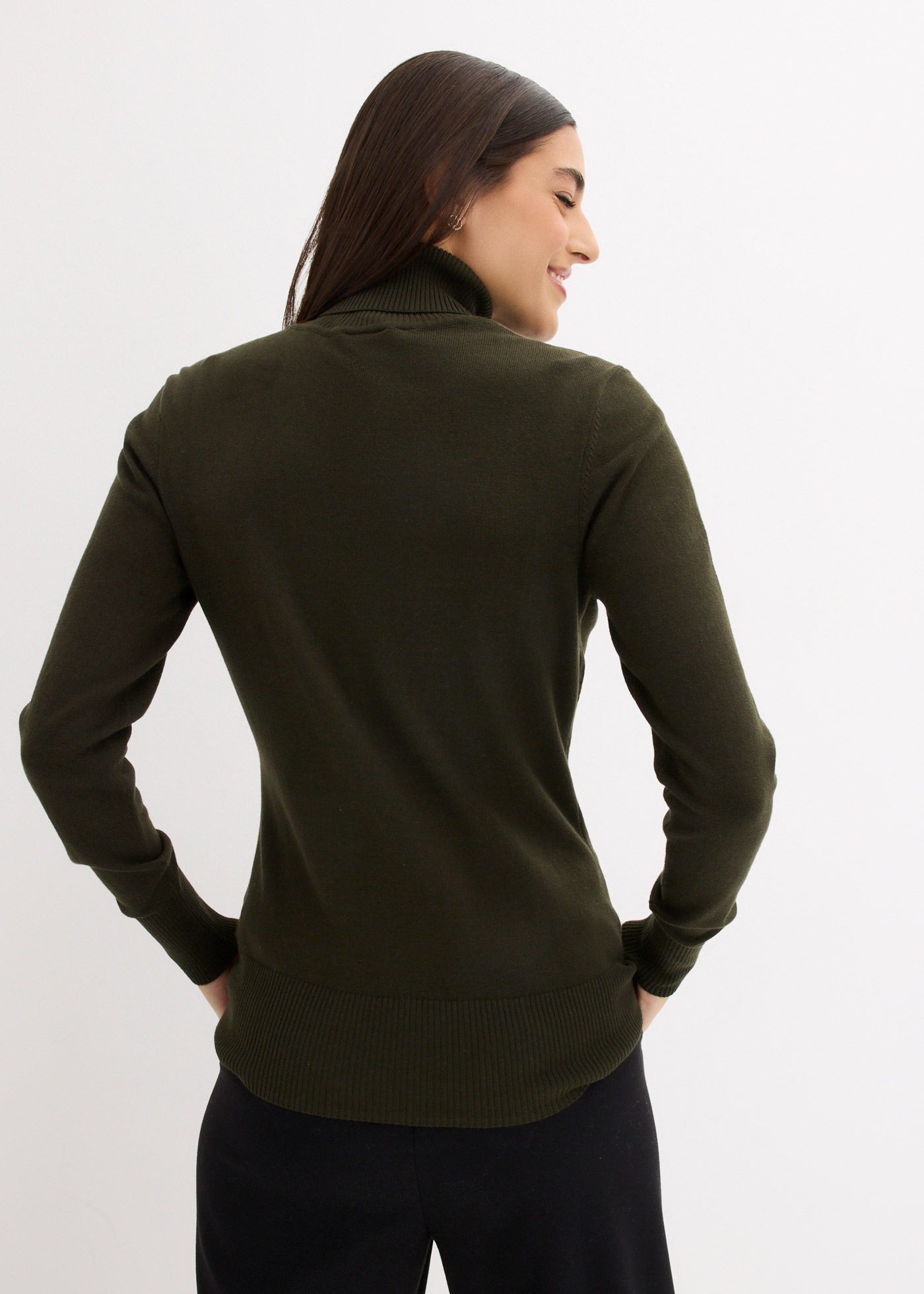 Thumbnail - bonprix Rollkragenpullover "Feinstrick-Rollkragenpullover" aus Baumwollmischung, mit hohem Rollkragen, schmale Passform