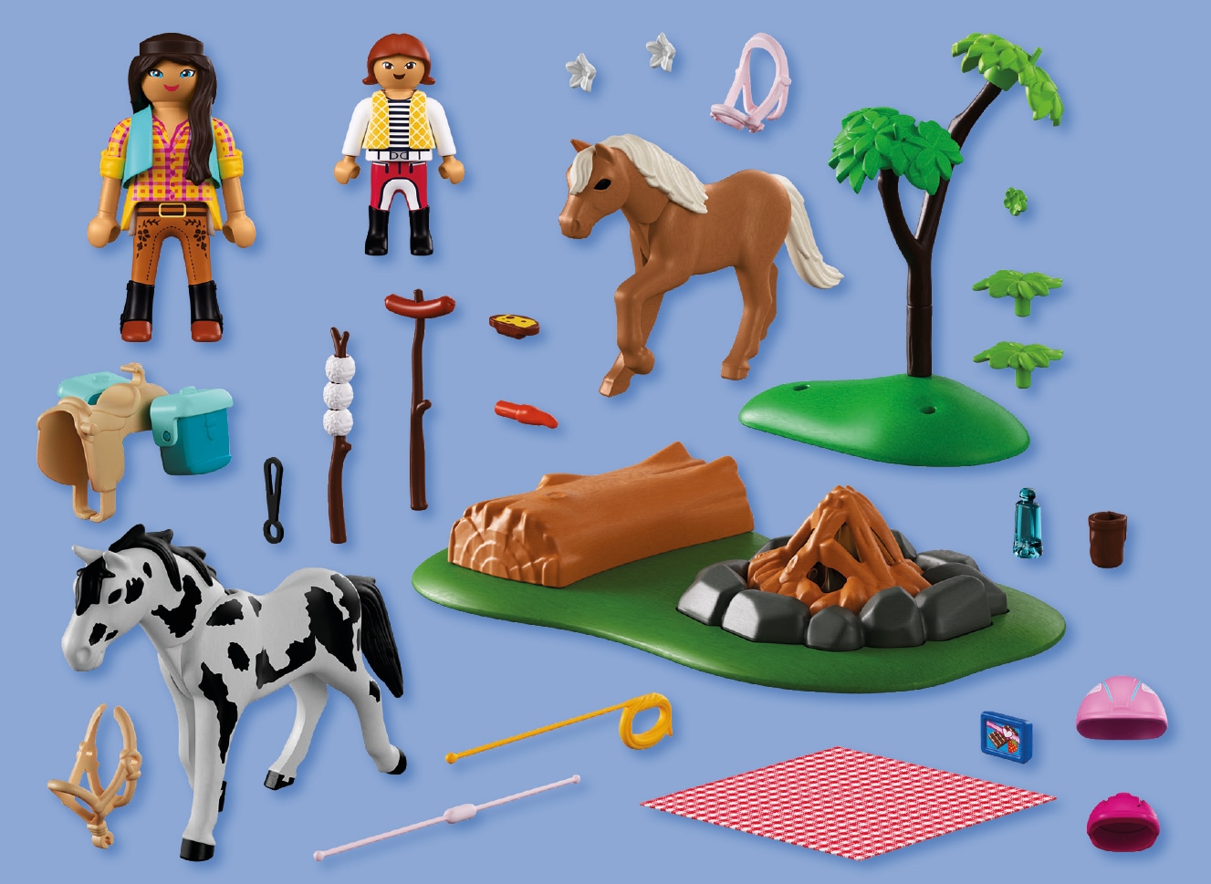Playmobil® 1100000002199 »Reitausflug mit Lagerfeuer (72132), I Love Horses« Made in Europe