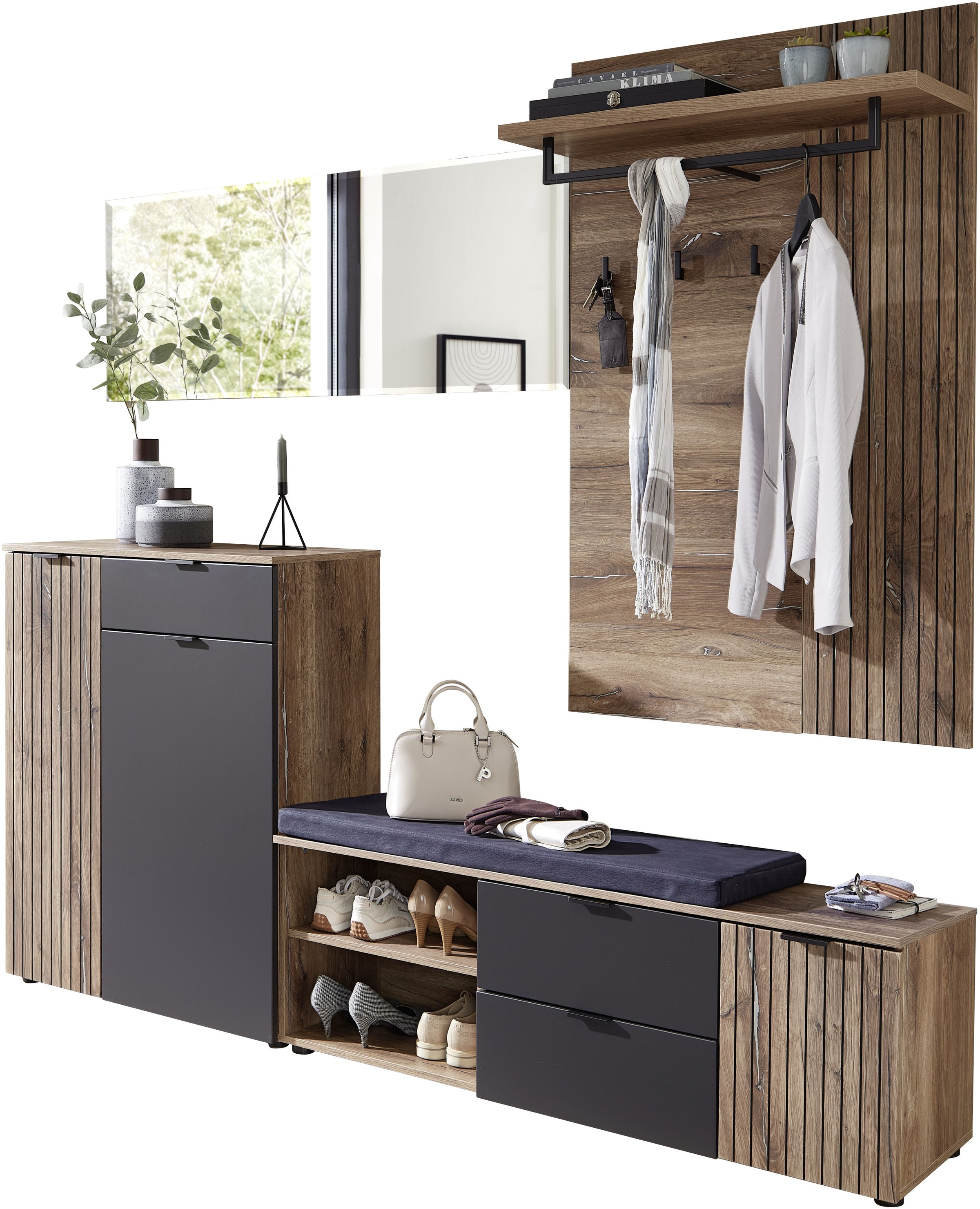 Innostyle Garderoben-Set "LINEA Garderoben Set,besteht aus 4 Typen, 216x204 günstig online kaufen