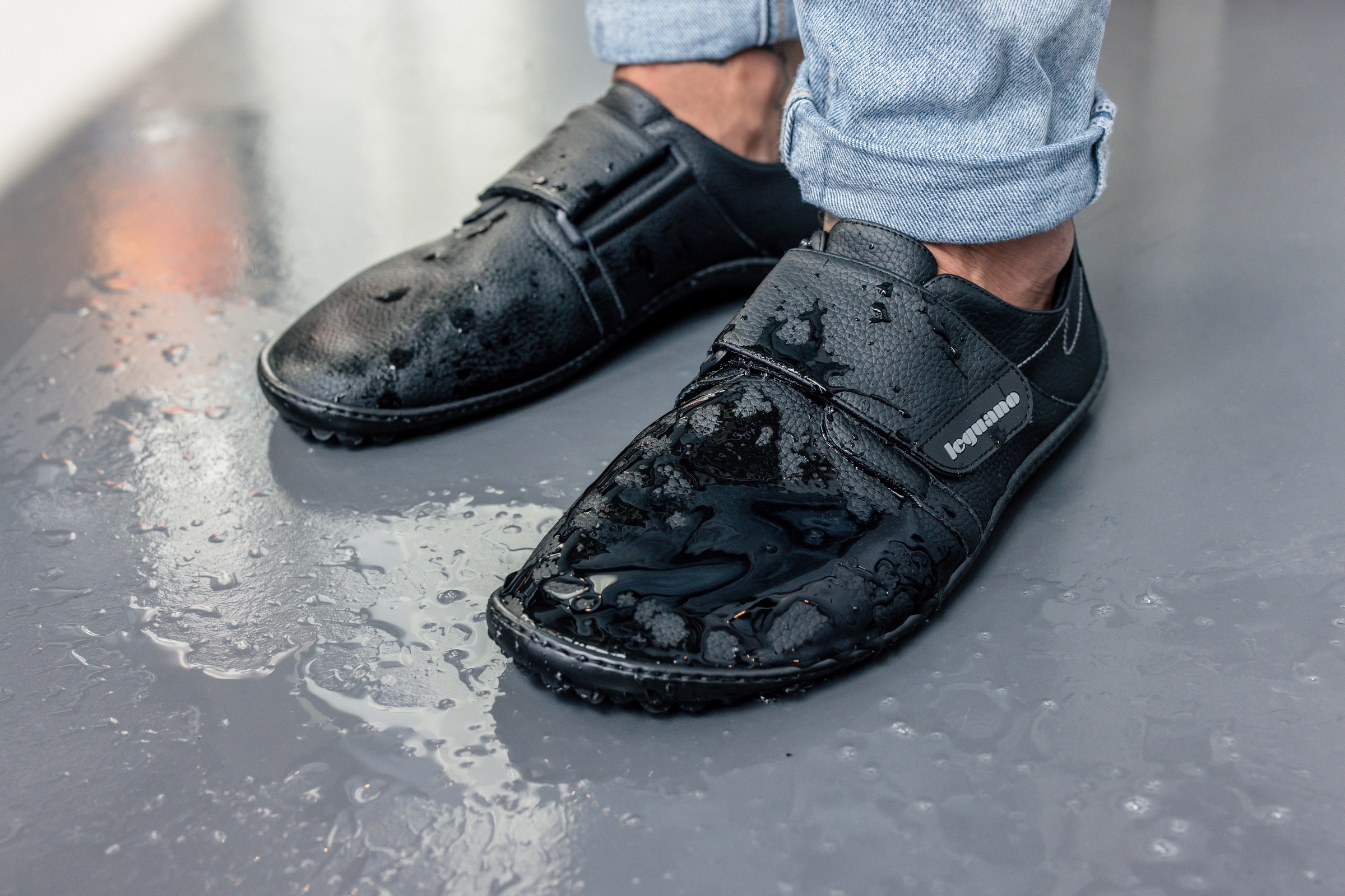 Thumbnail - Leguano Barfußschuh "NERON", Klettschuh, Bequemschuh, Flats mit praktischem Klettverschluss