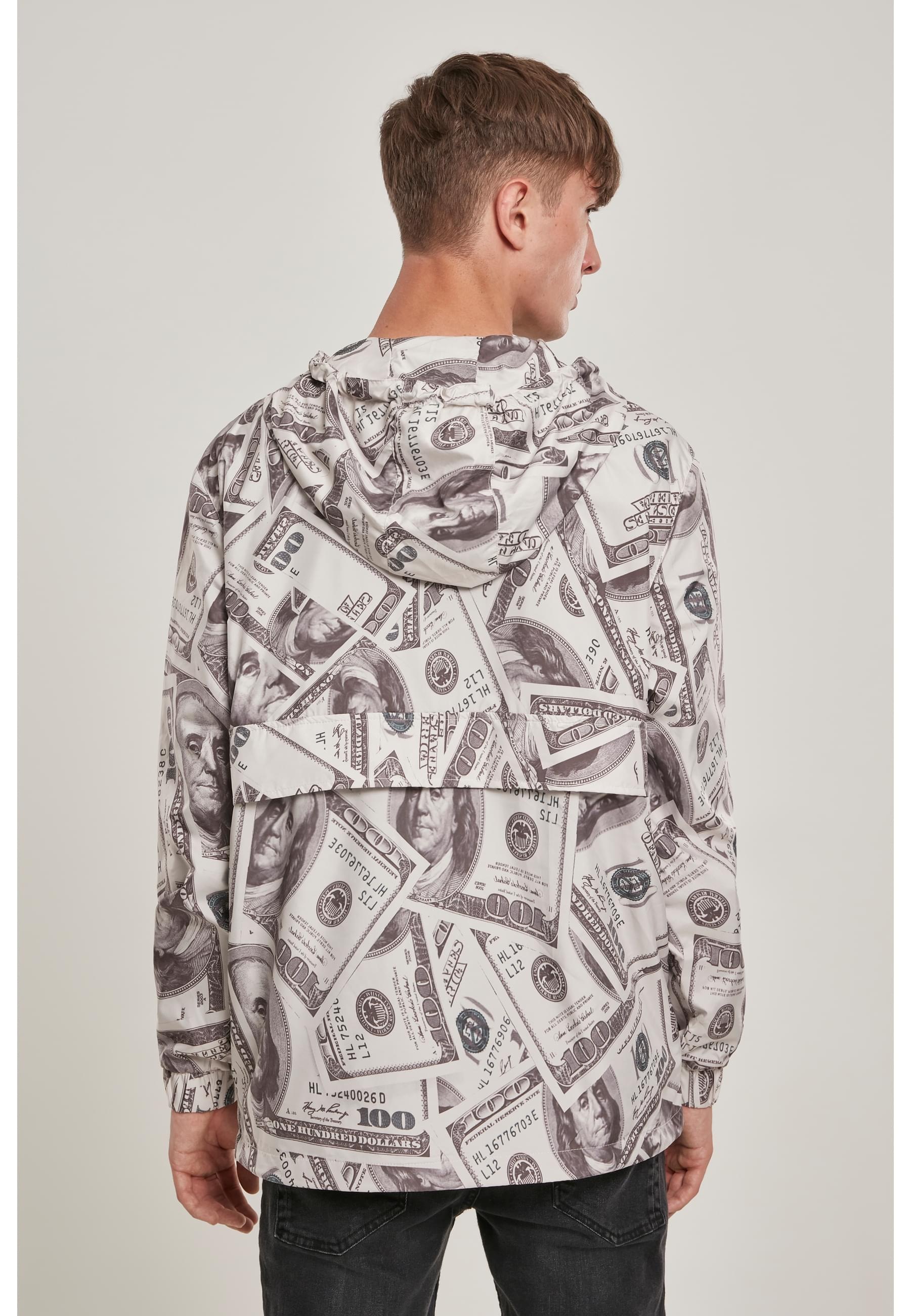 MisterTee Allwetterjacke »MisterTee Herren Mister Tee Dollar Windbreaker«, (1 St.), ohne Kapuze