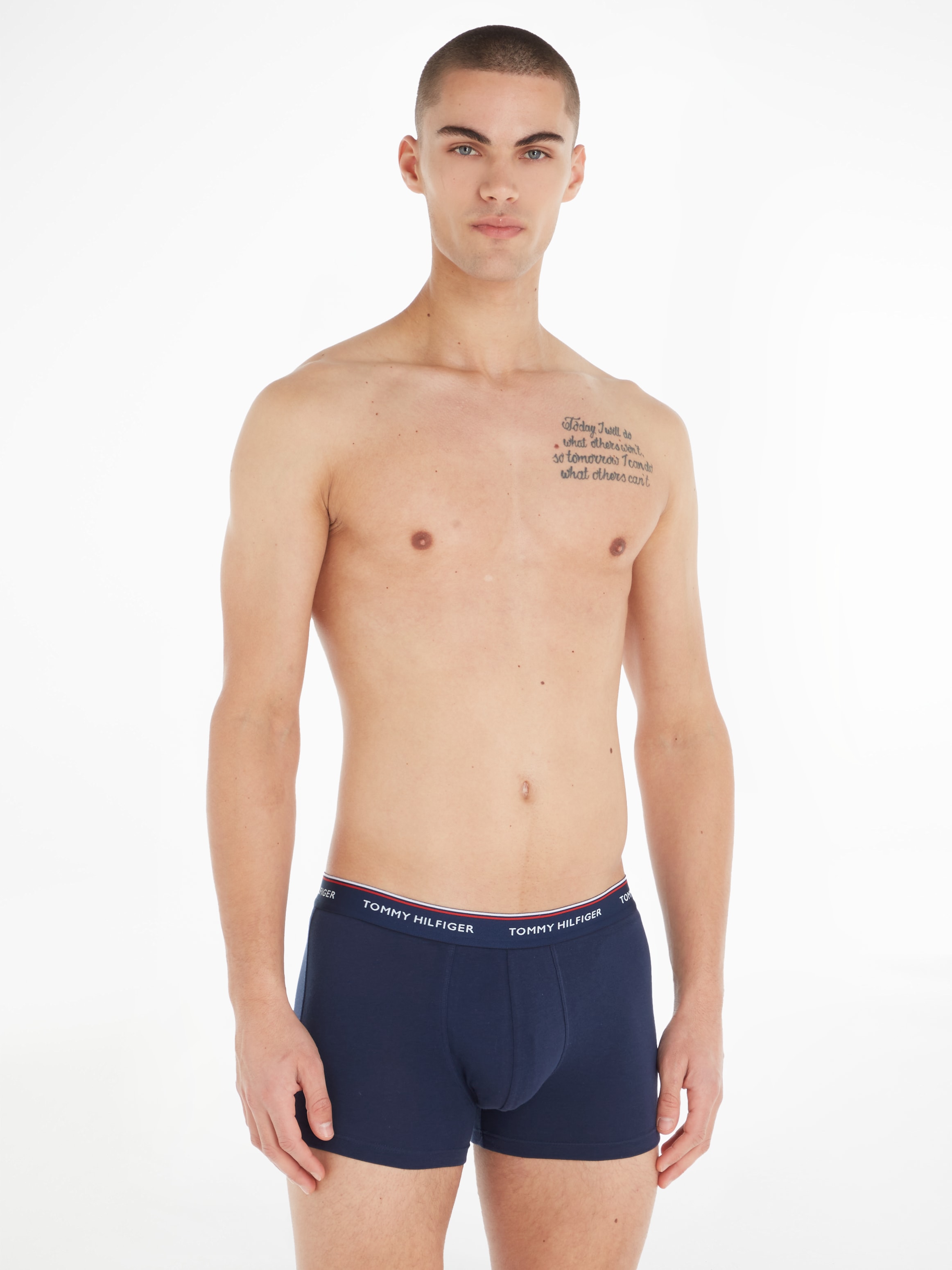 Tommy Hilfiger Underwear Boxer, (3 mit BAUR im und Streifen Webbund Logo-Schriftzug | St.)