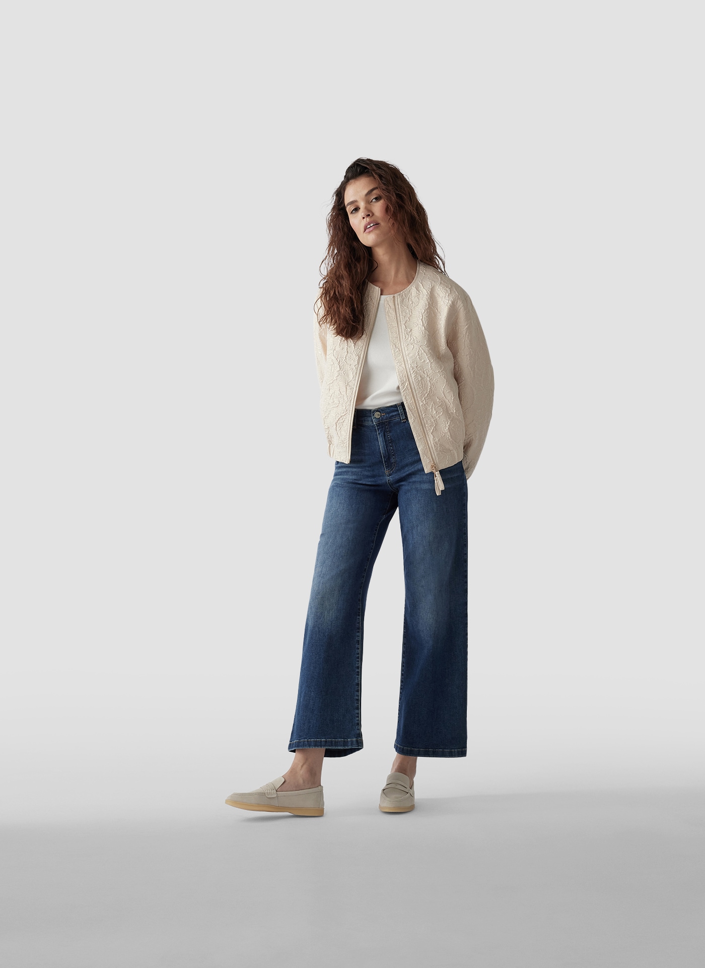 LeComte Jerseyhose »LeComte Jeans mit weitem Bein und hoher Taille«