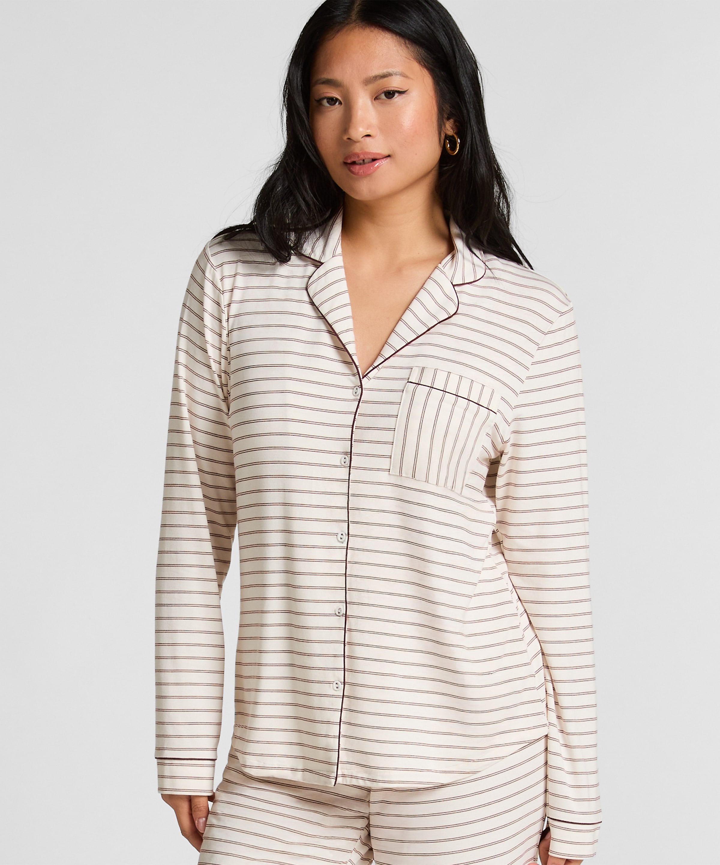 Hunkemöller Pyjama "Essential Jersey Long-Sleeved Jacket" günstig online kaufen