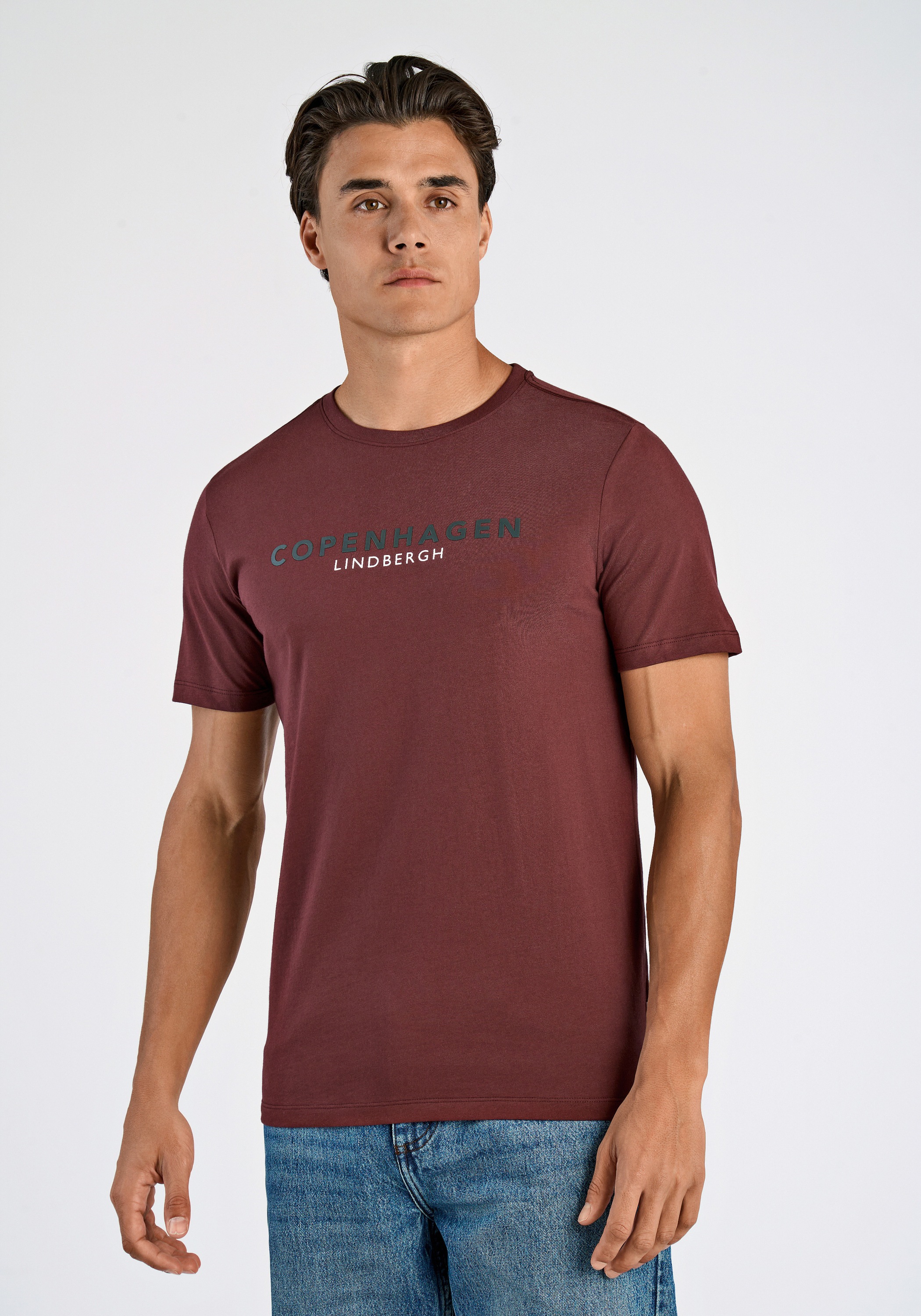 LINDBERGH Kurzarmshirt "T-Shirt (Kurzarm) Relaxed Fit"