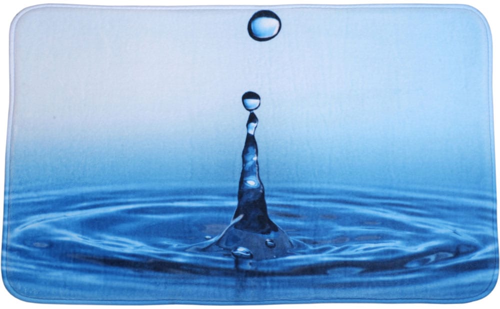 Sanilo Badaccessoire-Set »Wassertropfen« bestehend aus WC-Sitz, Badteppich, Stöpsel, Seifenspender, WC-Bürste