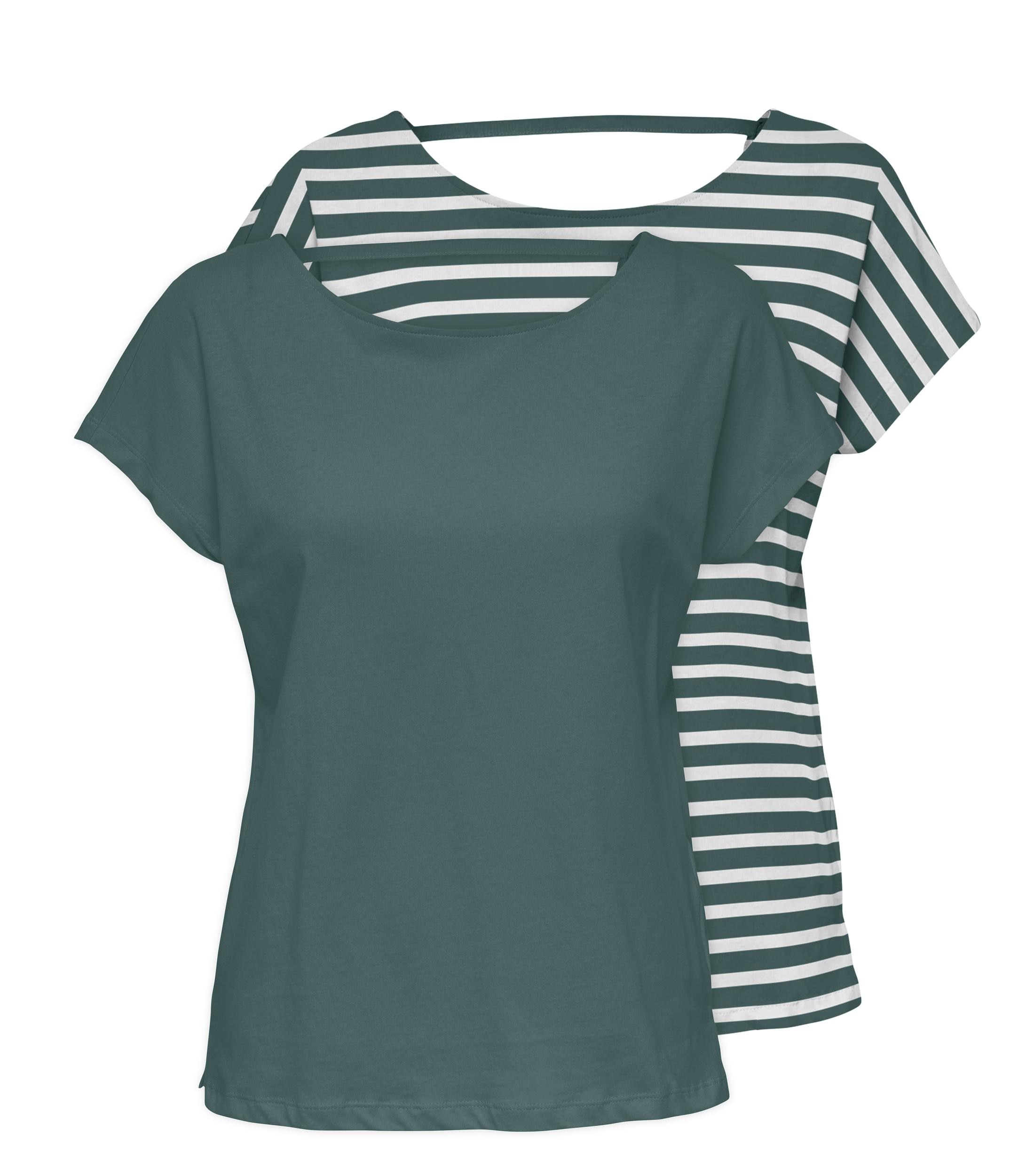 ONLY Kurzarmshirt "ONLMAY LIFE S/S OPEN BACK TOP BOX 2PACK", 2 Stk. günstig online kaufen