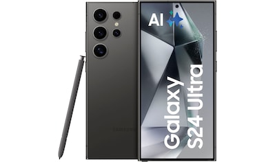 Smartphone »Galaxy S24 Ultra 256GB«, Titanium Black, 17,25 cm/6,8 Zoll, 256 GB...