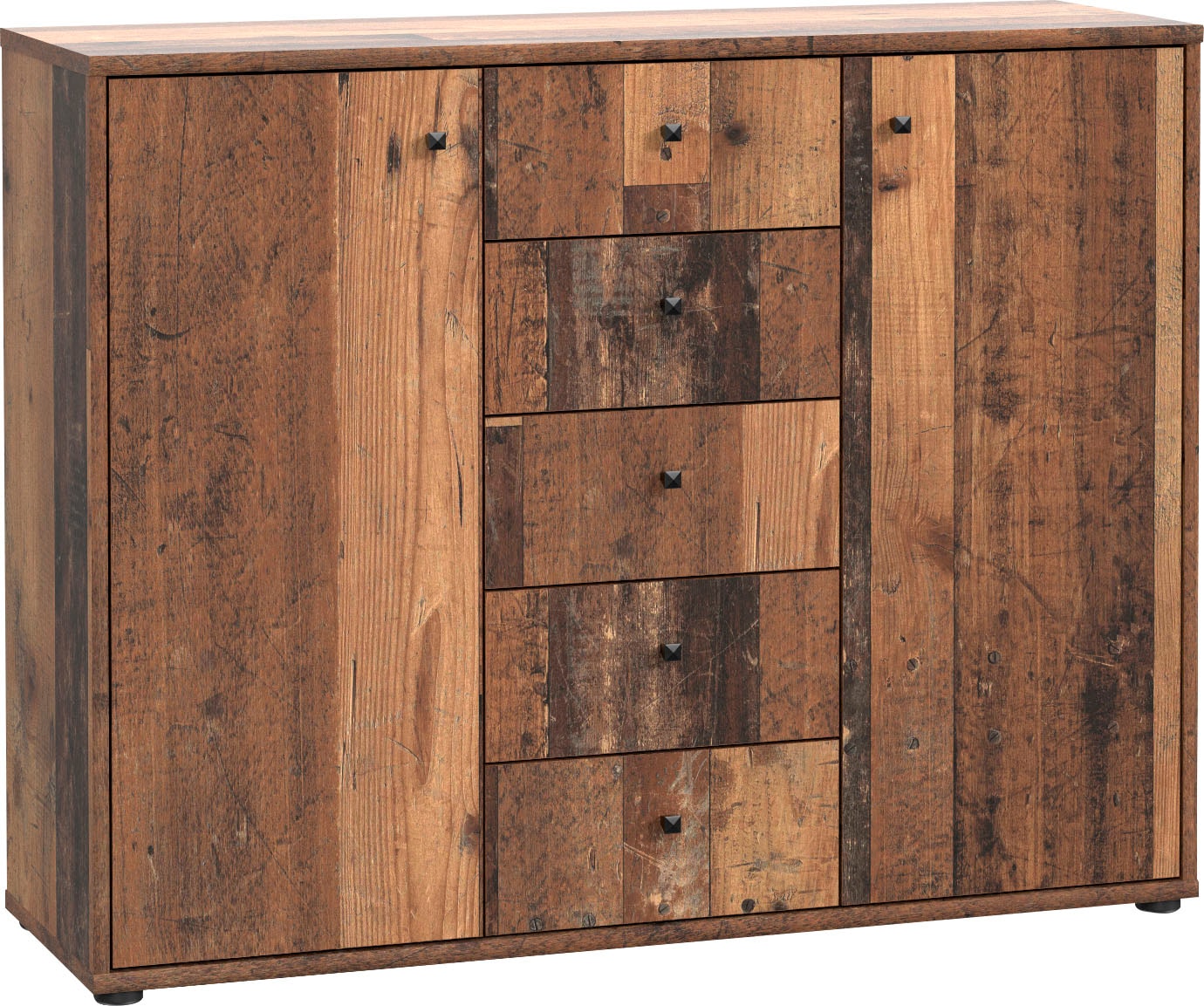 FORTE Kommode "Tempra, Kommode, 2 Türen, 5 Schubkästen, viel Stauraum" Brei günstig online kaufen