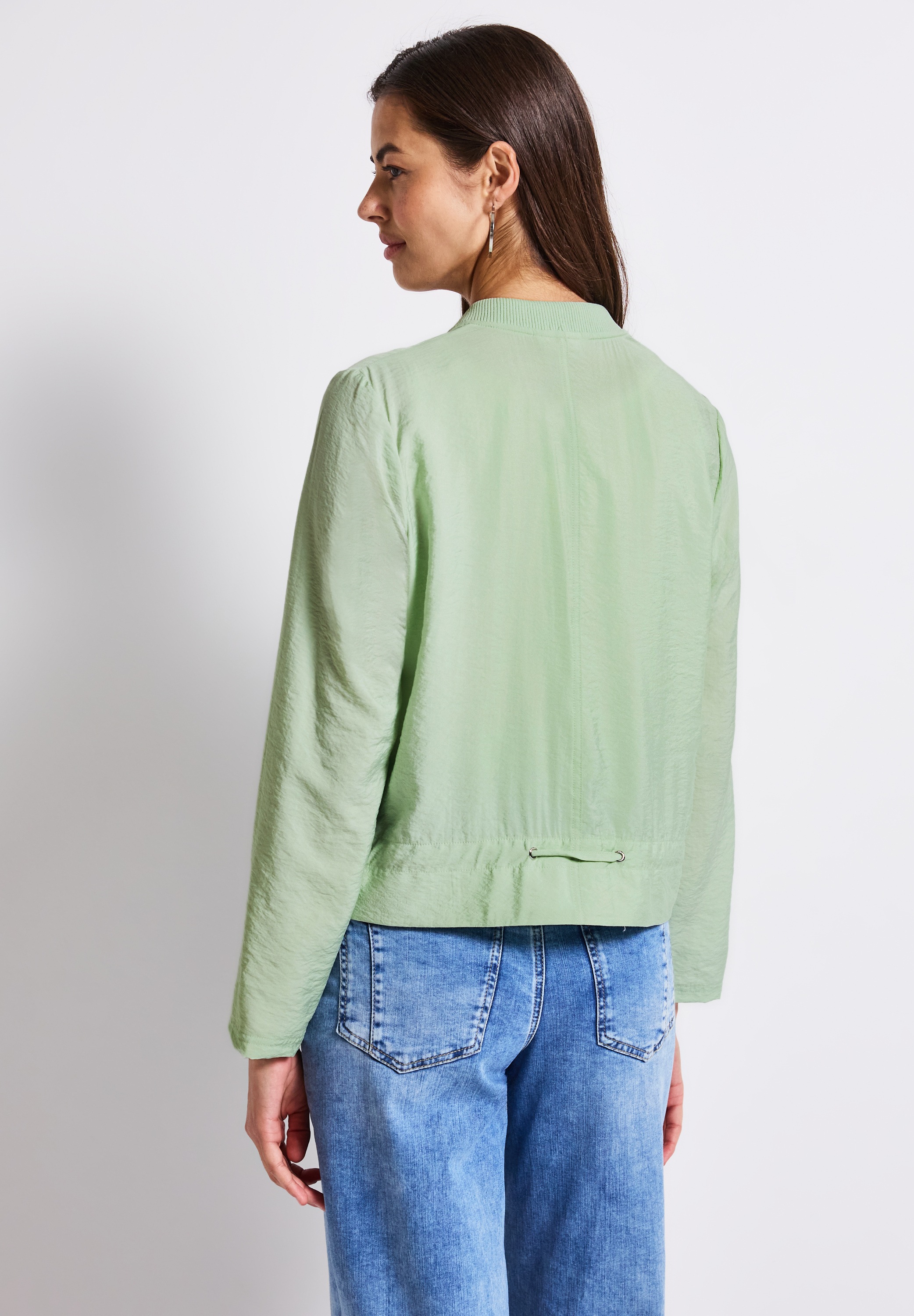 STREET ONE Kurzjacke, ohne Kapuze, aus elastischem Materialmix