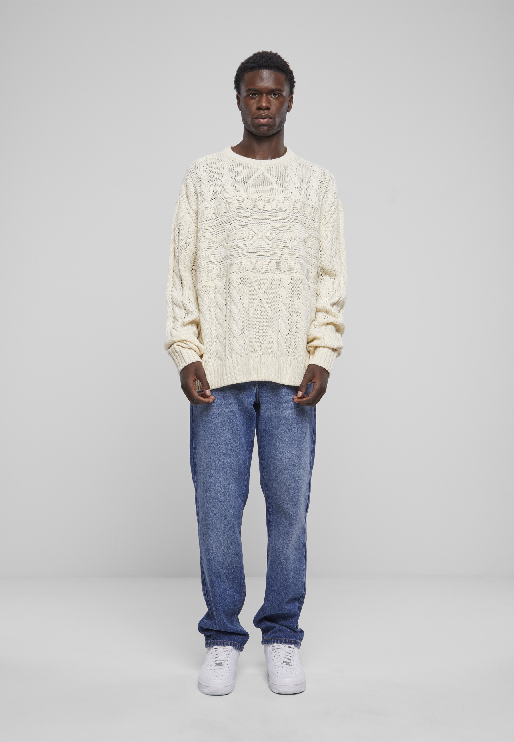 URBAN CLASSICS Rundhalspullover »Urban Classics Herren Set In Boxy Sweater« 1 Stk.