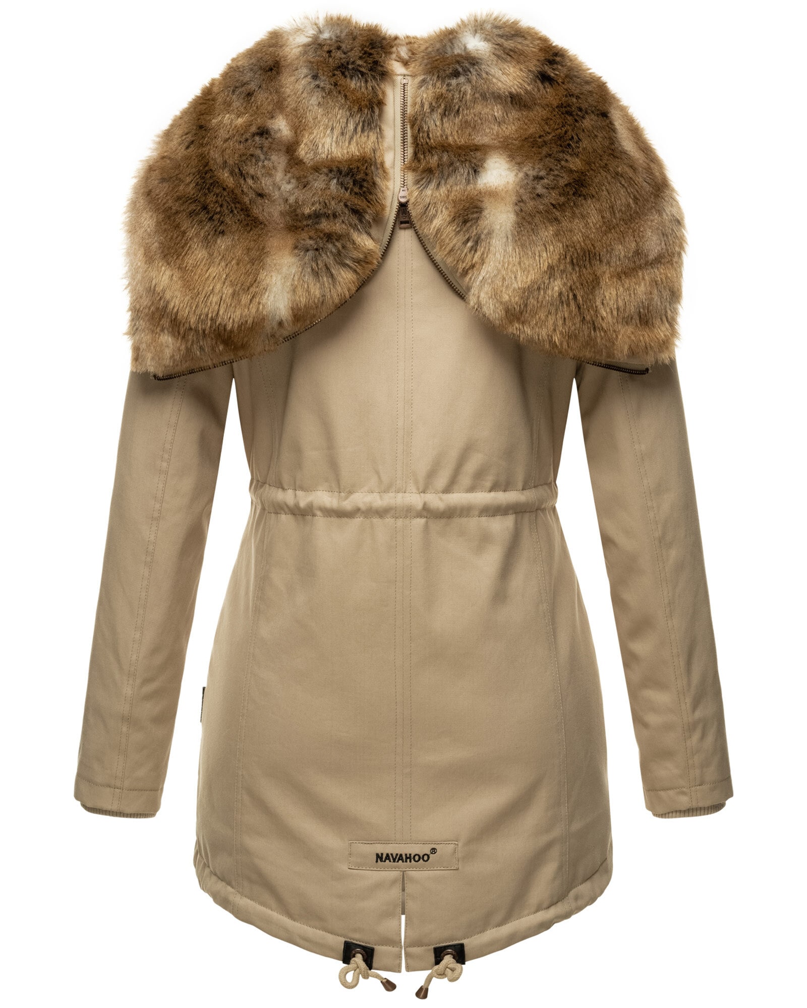 Navahoo Winterjacke »Diamond«, Designer Winterjacke mit Teddyfell gefüttert