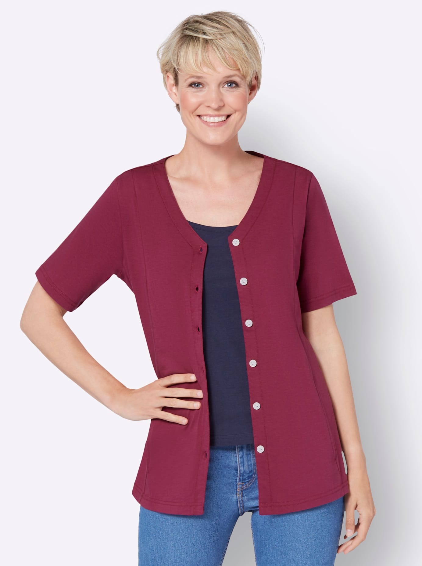 Classic Basics Shirtjacke "Shirtjacke" 1 Stk. tlg. günstig online kaufen