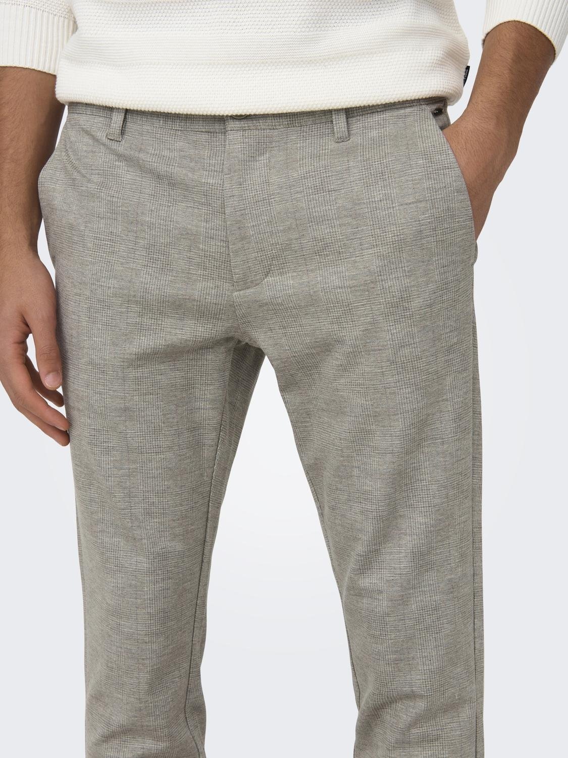 ONLY & SONS Chinohose "ONSMARK SLIM CHECK 020919 PANT NOOS" günstig online kaufen