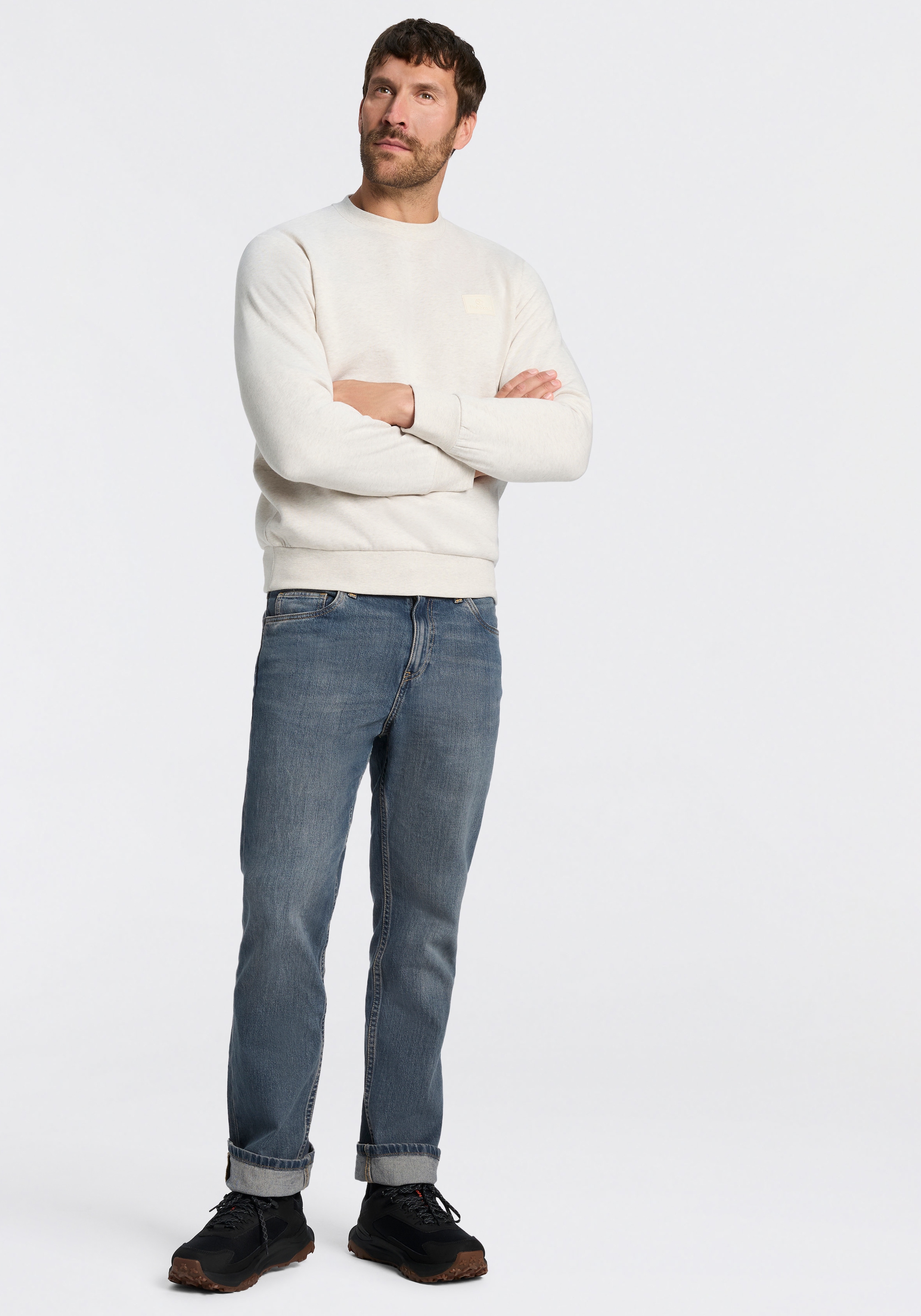 Timberland Sweatshirt »Silicon Badge BB Crew Sweatshirt«, aus Baumwolle und Polyester, erhältlich in den Größen S bis XXXL
