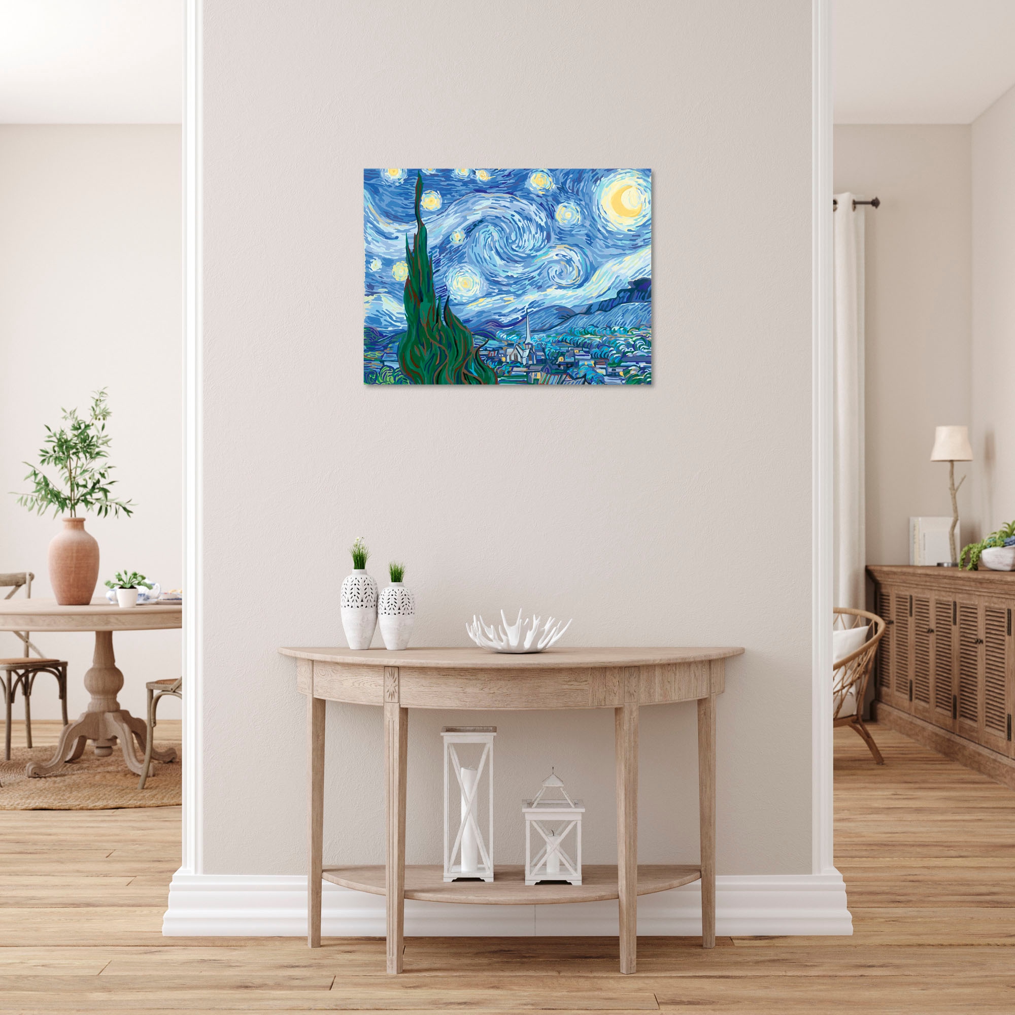 Ravensburger Malen nach Zahlen »CreArt, Leinwand ART Collection: Sternennacht (Van Gogh)«, Made in Europe