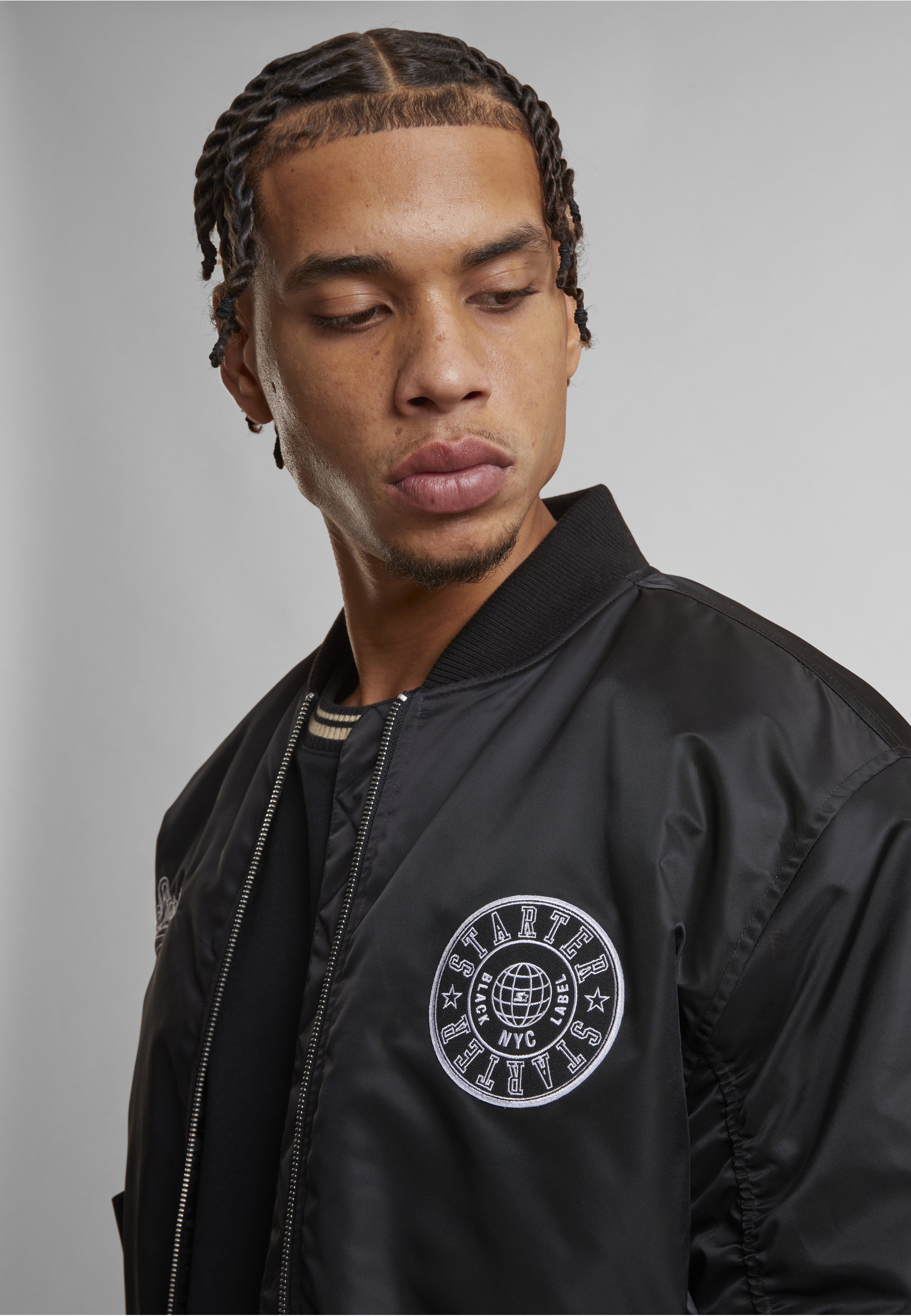 Starter Black Label Bomberjacke »Starter Black Label Starter Patch Bomberjacket« 1 Stk. tlg. ohne Kapuze