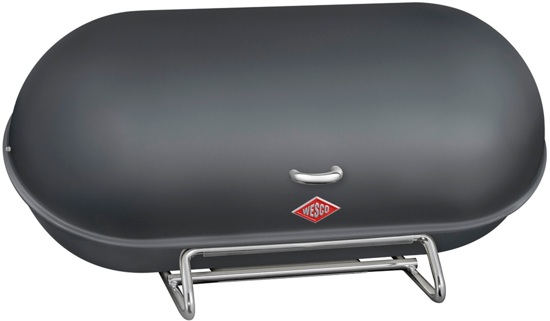 WESCO Brotkasten "Breadboy", B:44,3cm H:21cmgraphit matt, Lebensmittelaufbewahrungsbehälter, pulverbeschichtet, klapperfreier Schwenkdeckel, mit