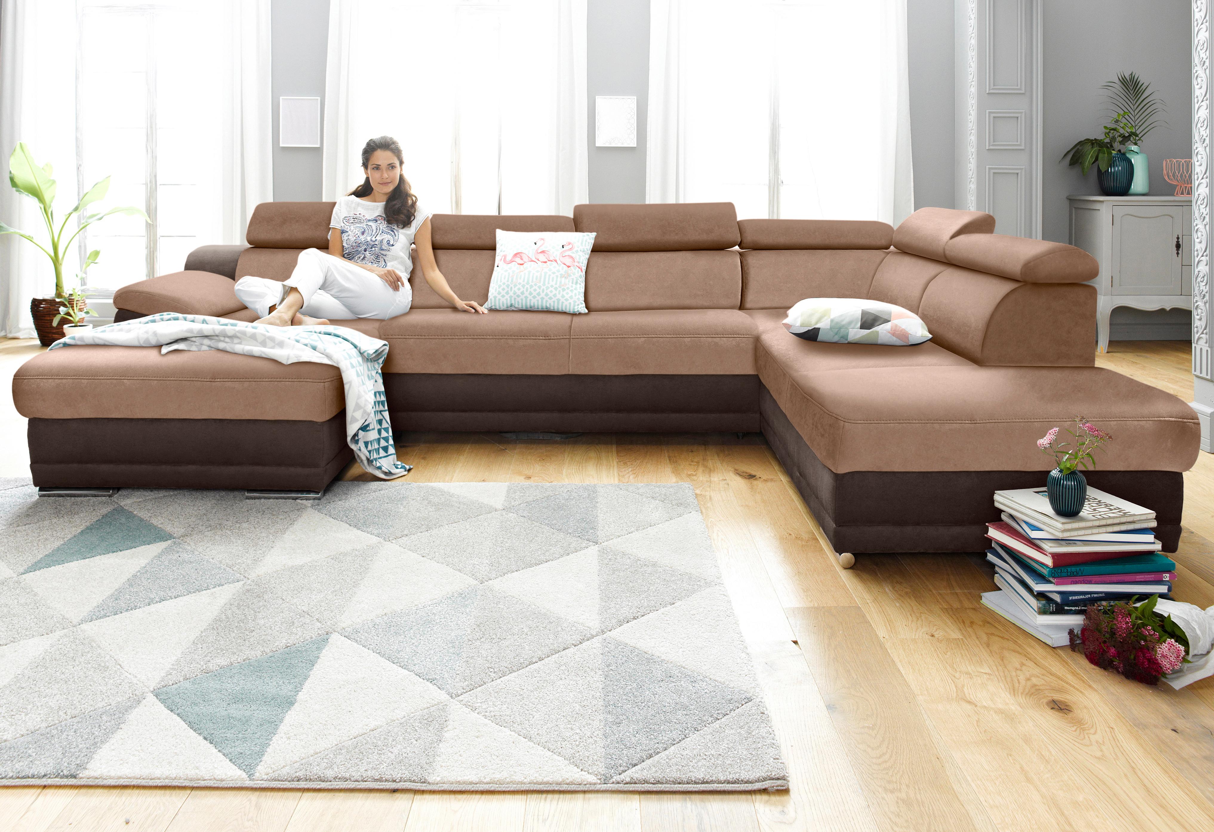 sit&more Wohnlandschaft "Xenia U-Form" wahlweise mit Schlaffunktion