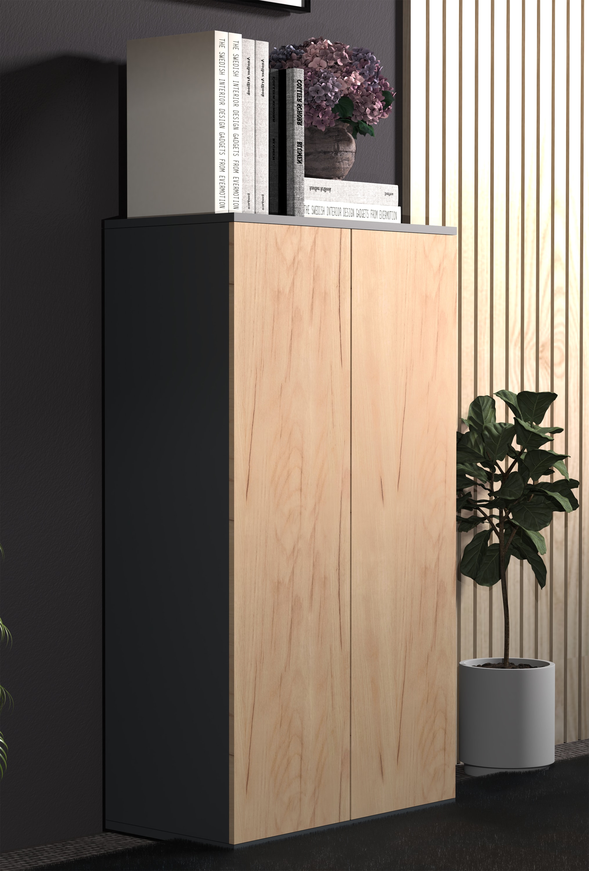 VCM Kommode »Holz Kommode Sideboard Anrichte Dalosa 3 Drehtüren«