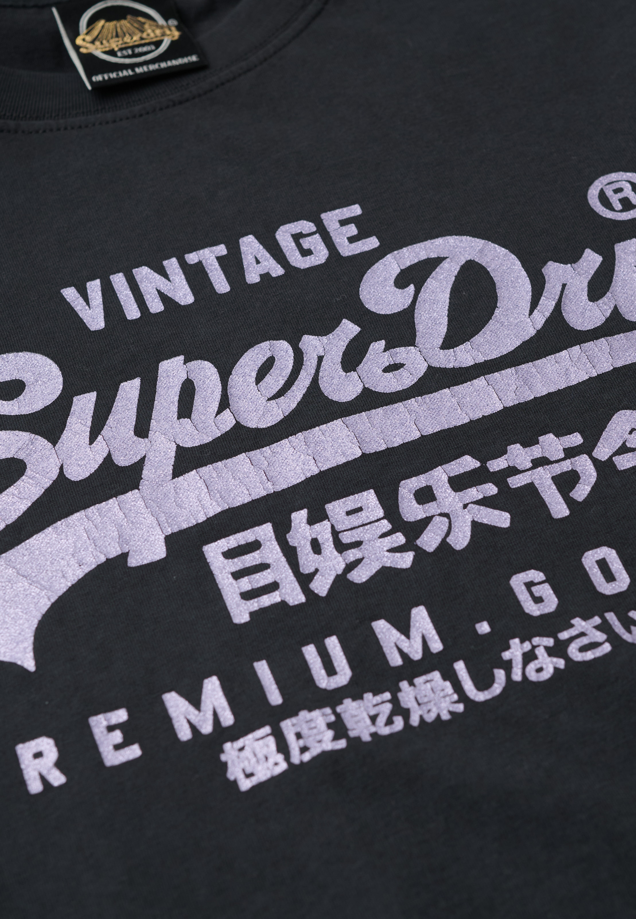 Superdry Kurzarmshirt »VL METALLIC RELAXED TEE«