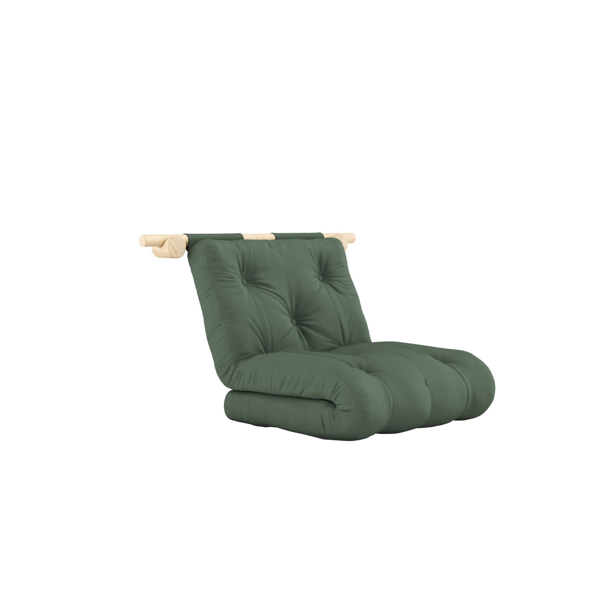 Karup Design Schlafsofa »Hooked Schlafsessel, Sitz- und Schlafplatz, Wandmontiert, platzsparend«, Futonmatratze inkl. Halterungsset aus FSC®-zertifiziertem Massivholz