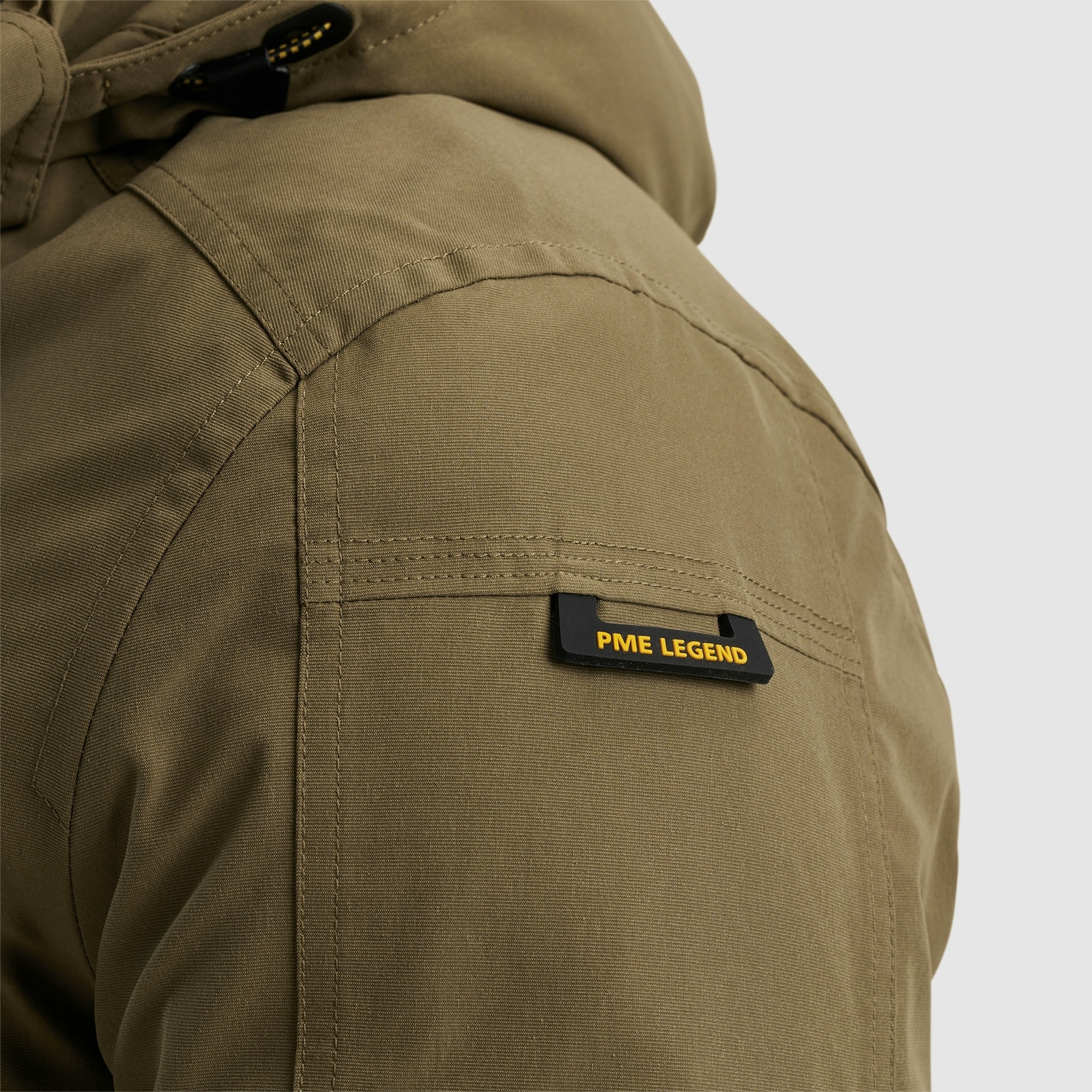 PME LEGEND Outdoorjacke »Semi long jacket STEARPACKER Ottoman«, mit Kapuze, mit Kapuze