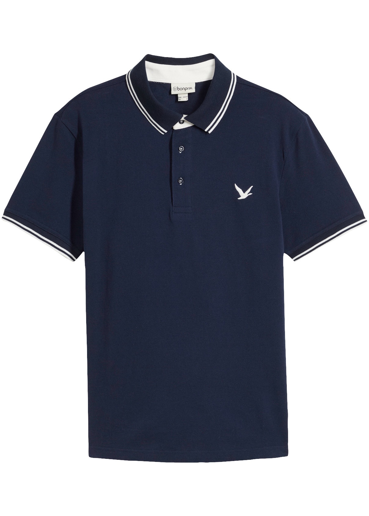 bonprix Poloshirt aus Baumwolle, mit Polokragen, Kurzarm-Design, Regular Fit
