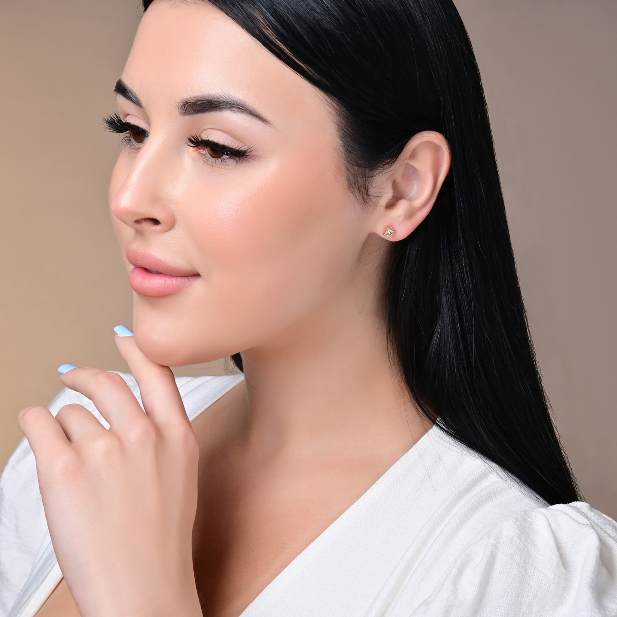 Adelia´s Paar Ohrhänger "Damen Ohrringe – Ohrstecker aus Edelstahl mit Zirk günstig online kaufen