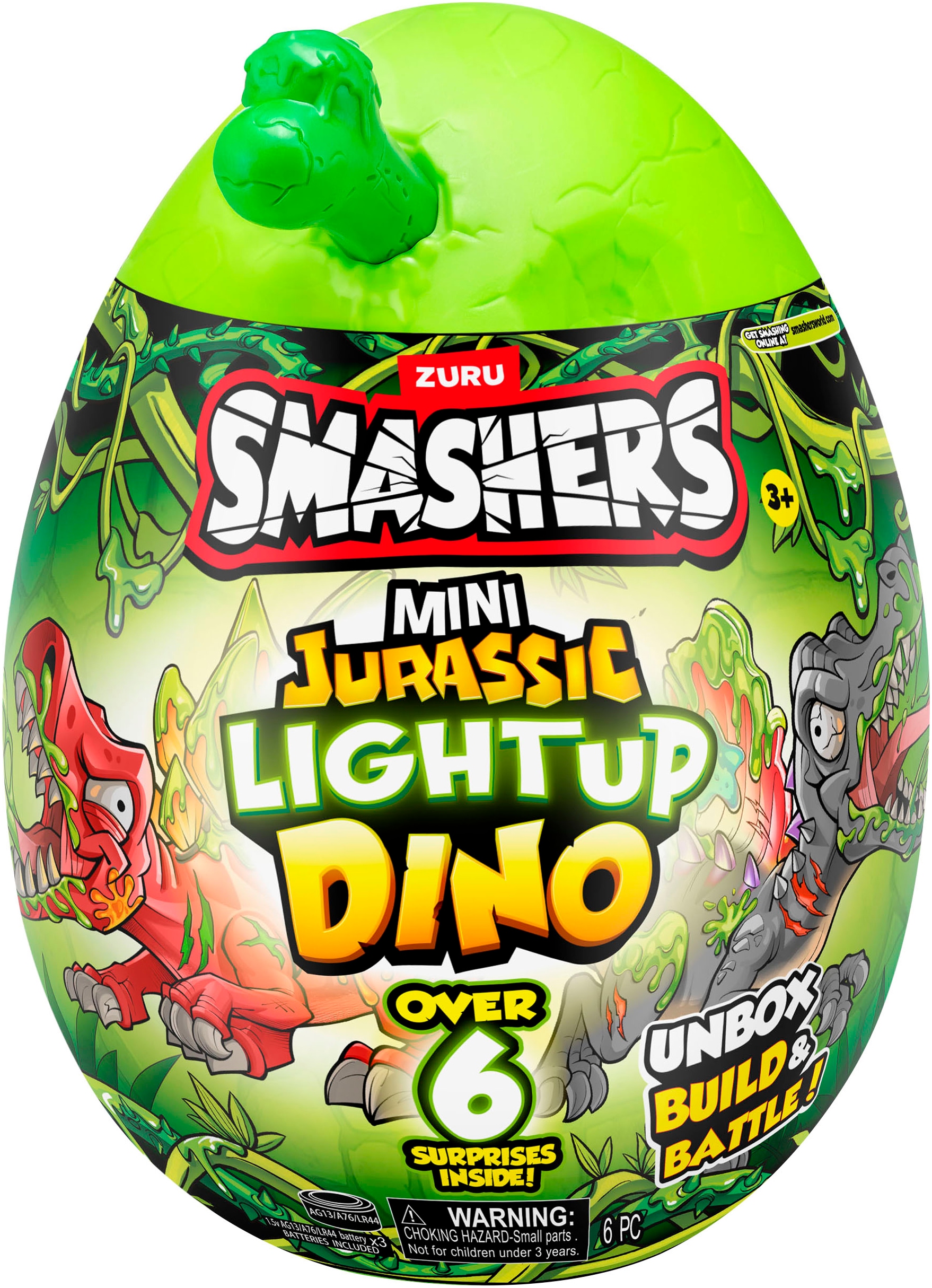 SMASHERS Spielfigur »Smashers, Jurassic Light Up Dino Ei Mini«, mit Funktion; Lieferung erfolgt sortiert (unterschiedliche Charaktere)