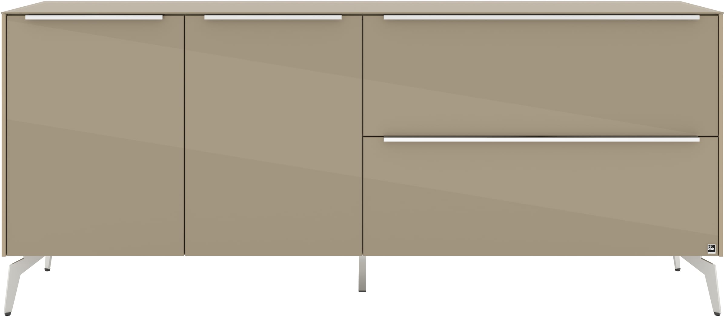 set one by Musterring Lowboard »Reno« 1 Stk. tlg. Mit Winkelfuß in diversen Farben, 78 cm Höhe & Farbauswahl