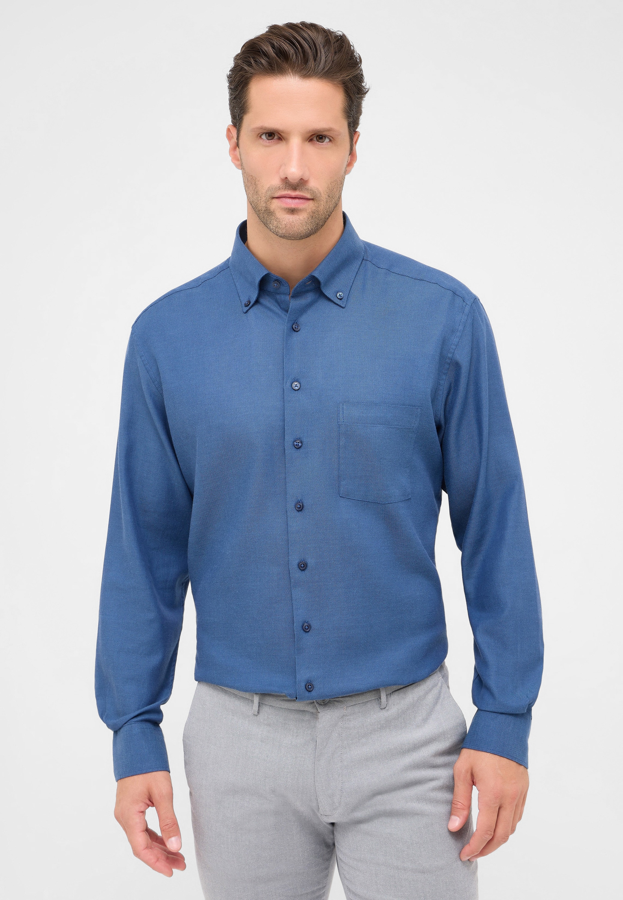 Eterna Langarmhemd "MODERN FIT", EASY IRON (bügelleicht) günstig online kaufen