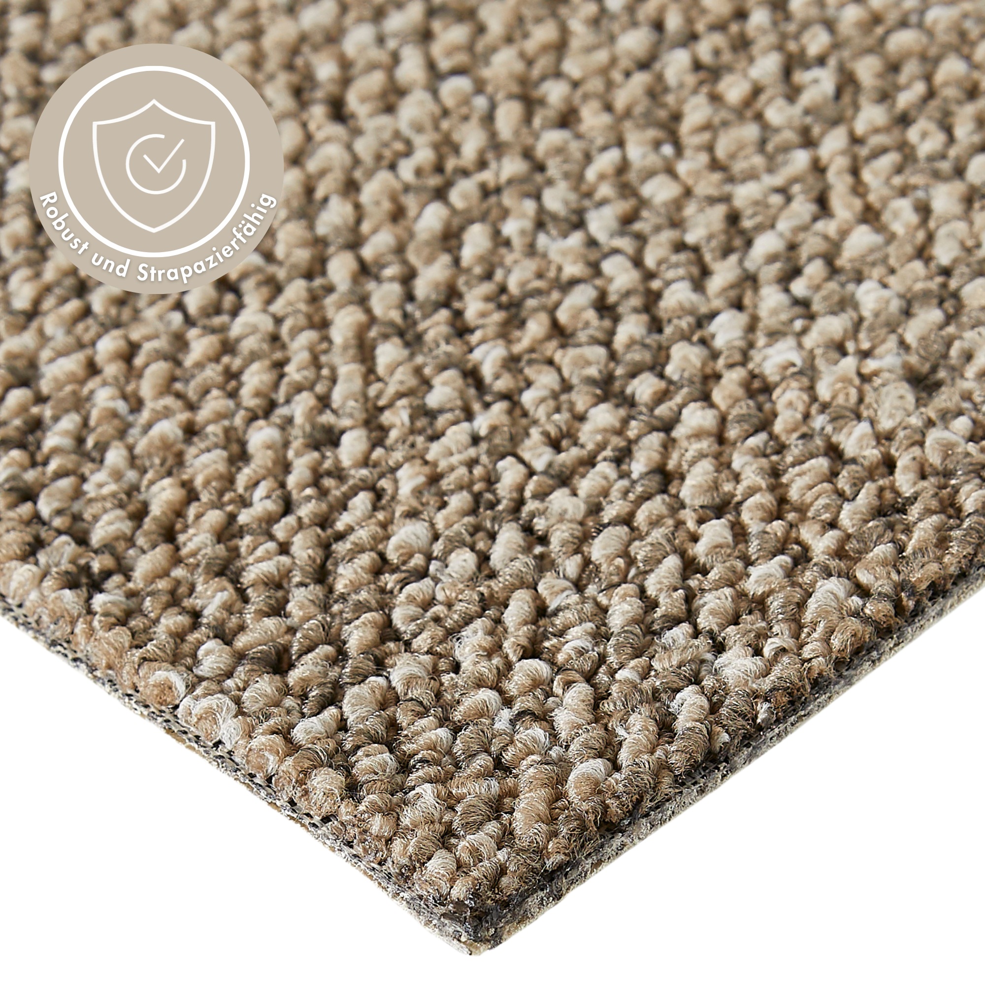 Andiamo Teppichboden »Miro, Schlinge, Made in Netherlands«, rechteckig, 8,5 mm Höhe, meliert, Breite 400 cm, Wohnzimmer, strapazierfähig & robust