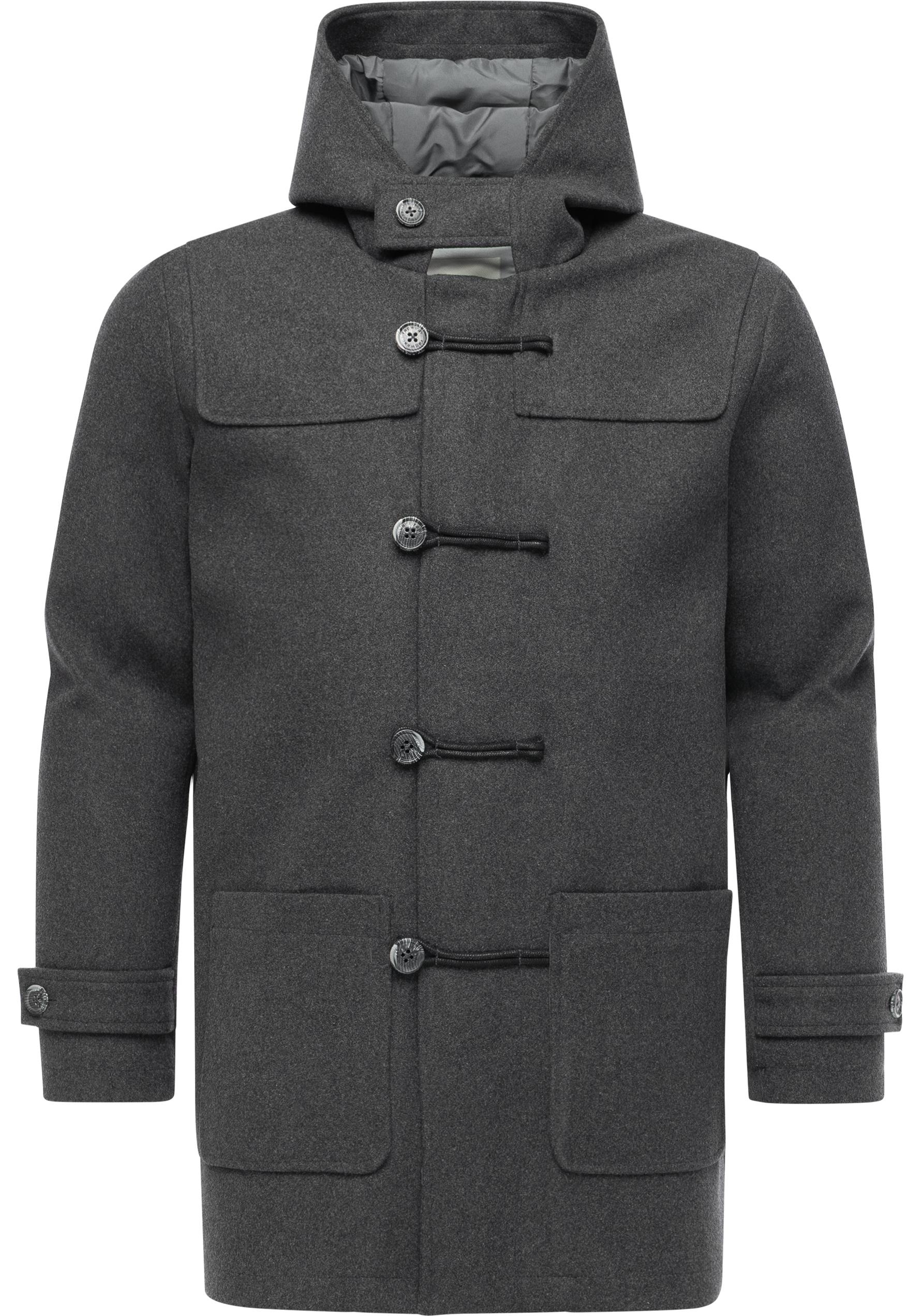 Ragwear Dufflecoat "Duffie YOUMODO" Funktionaler Herren Mantel in Wolloptik günstig online kaufen