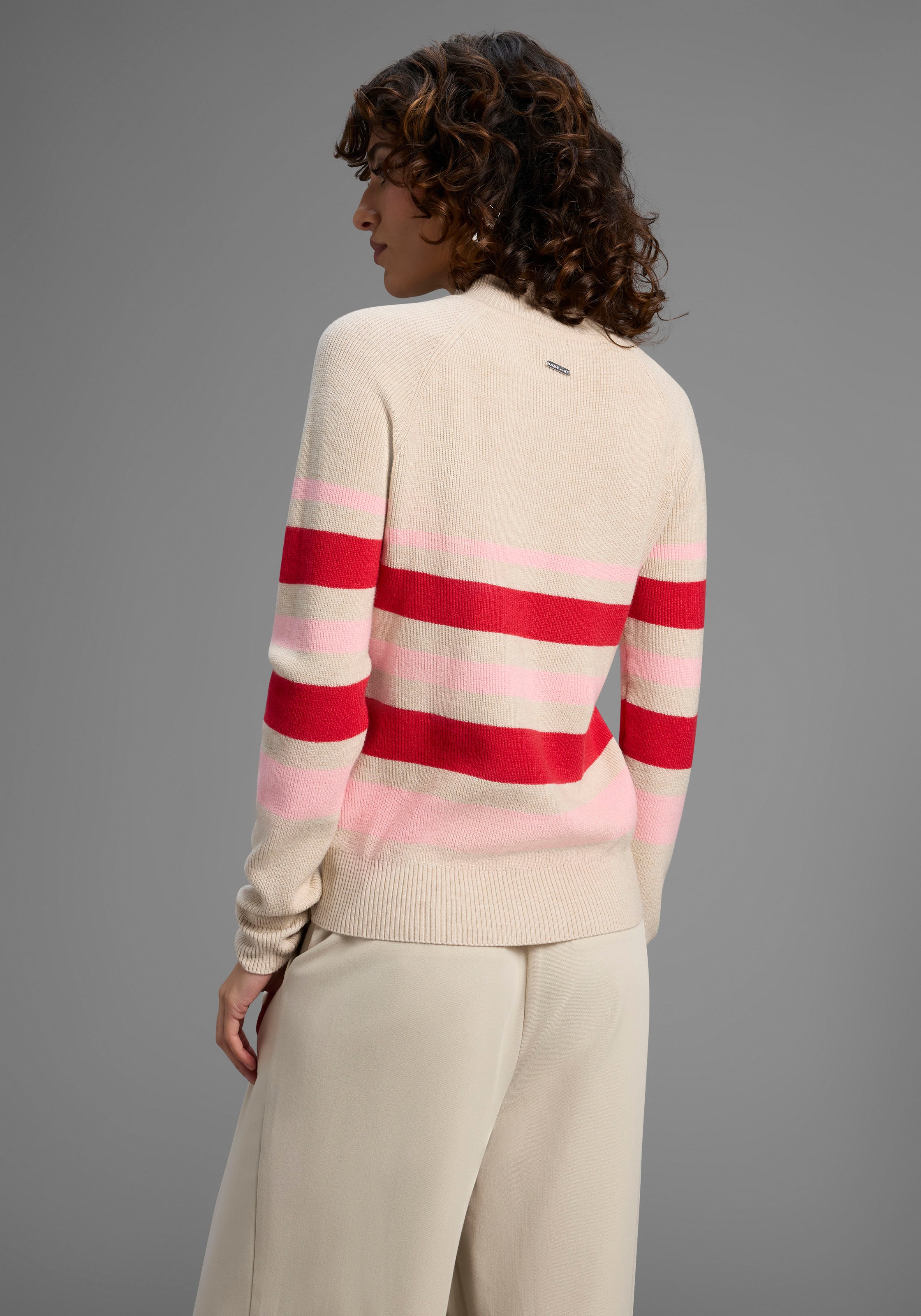Laura Scott Strickpullover, in trendy Streifendesign mit Zierknöpfen - NEUE günstig online kaufen