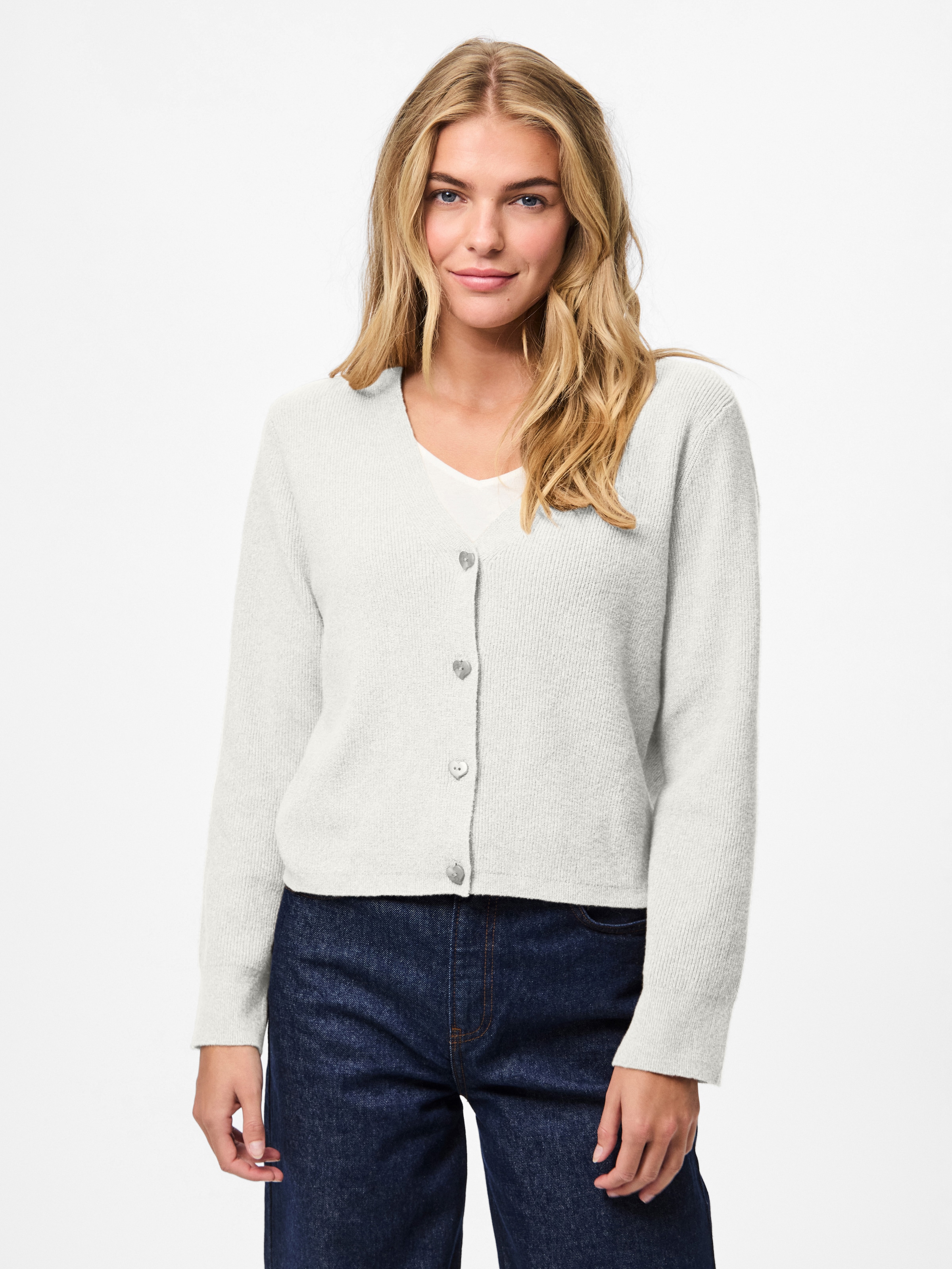 pieces Strickjacke "PCORA LS V-NECK KNIT CARDIGAN PWP BC" günstig online kaufen