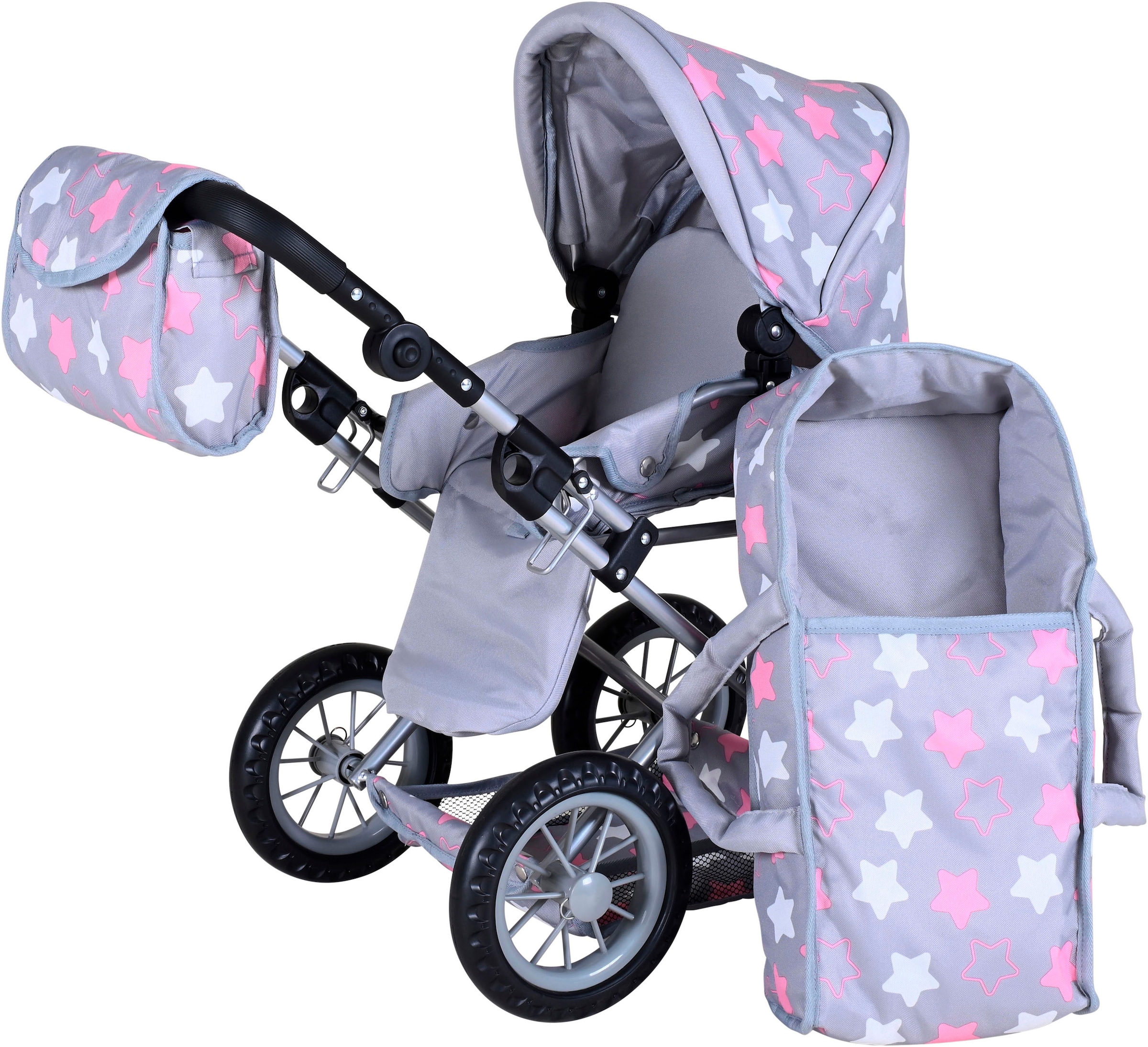 Knorrtoys® Kombi-Puppenwagen »Ruby«, mit Wickeltasche