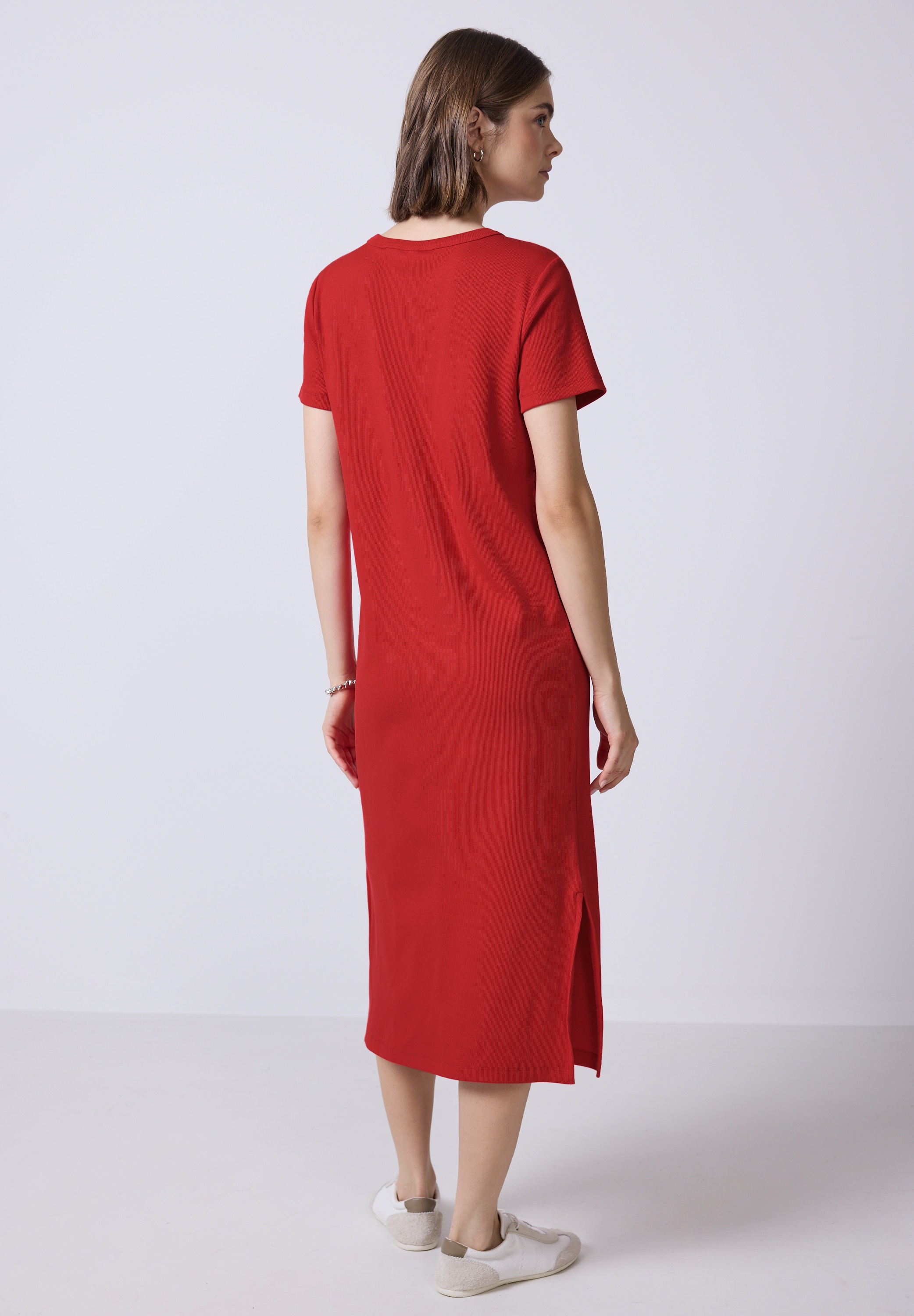 STREET ONE STUDIO Midikleid, mit Rundhalsausschnitt günstig online kaufen