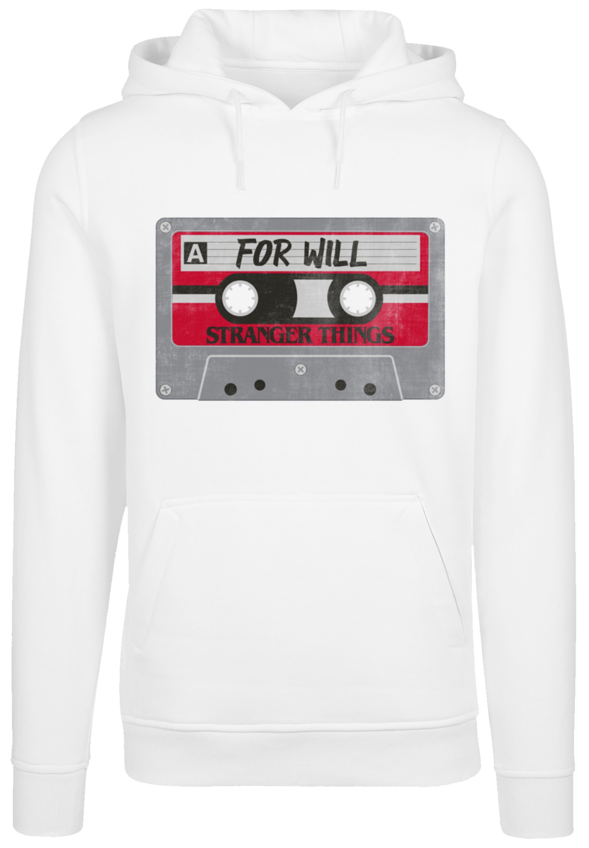 F4NT4STIC Kapuzenpullover »Stranger Things Cassette For Will Netflix«, Premium Qualität