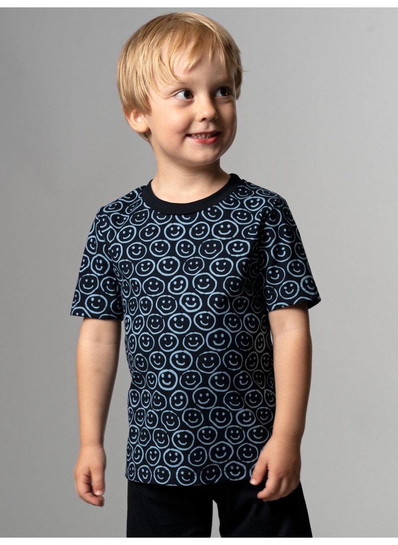 Trigema "TRIGEMA T-Shirt mit freundlichem Smiley-Muster" 1 Stk.