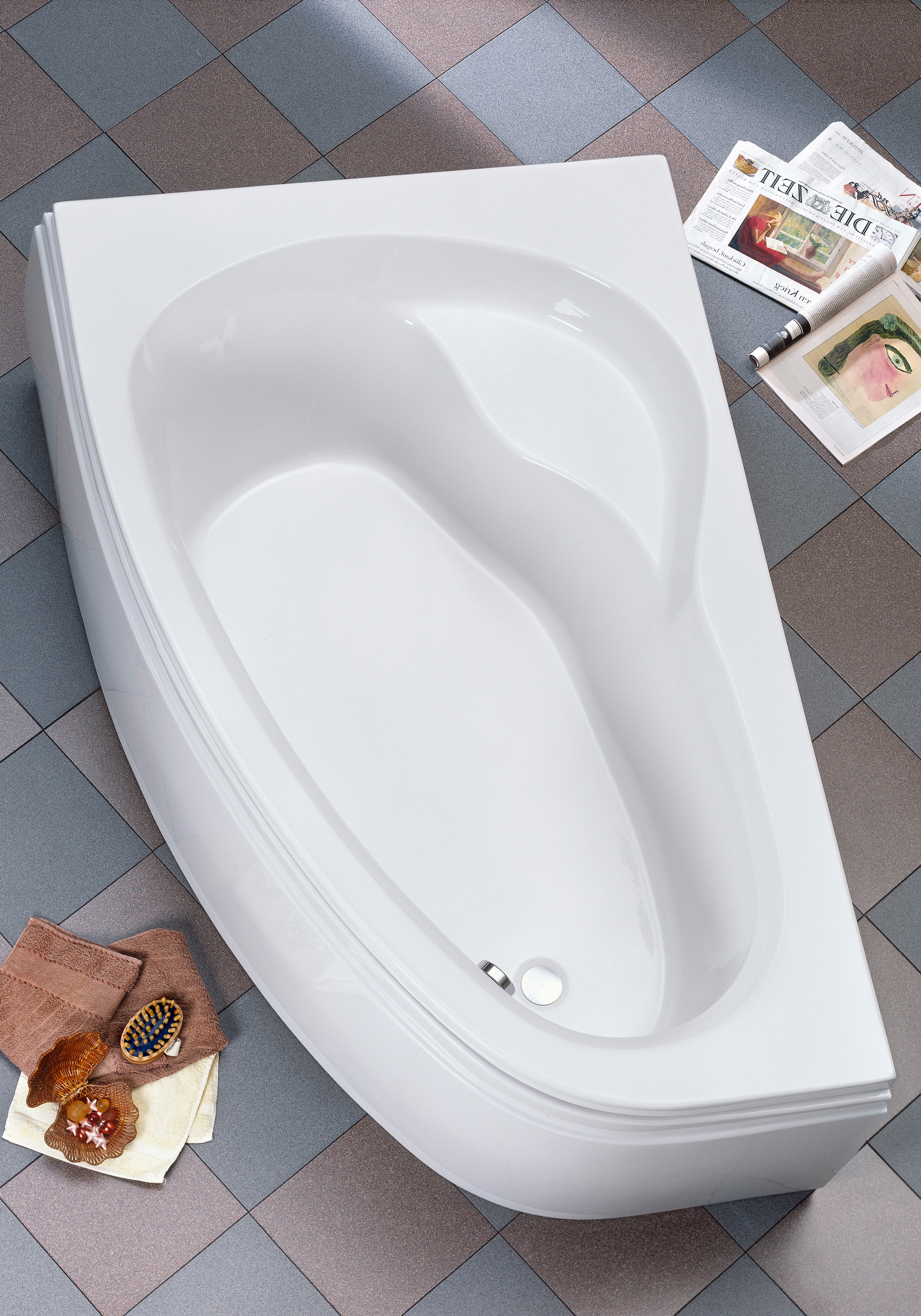 Badewanne OTTOFOND, B:110cm H:44cm L:175cm T:110cm, weiß, Sanitäracryl, Badewannen, "Loredana"