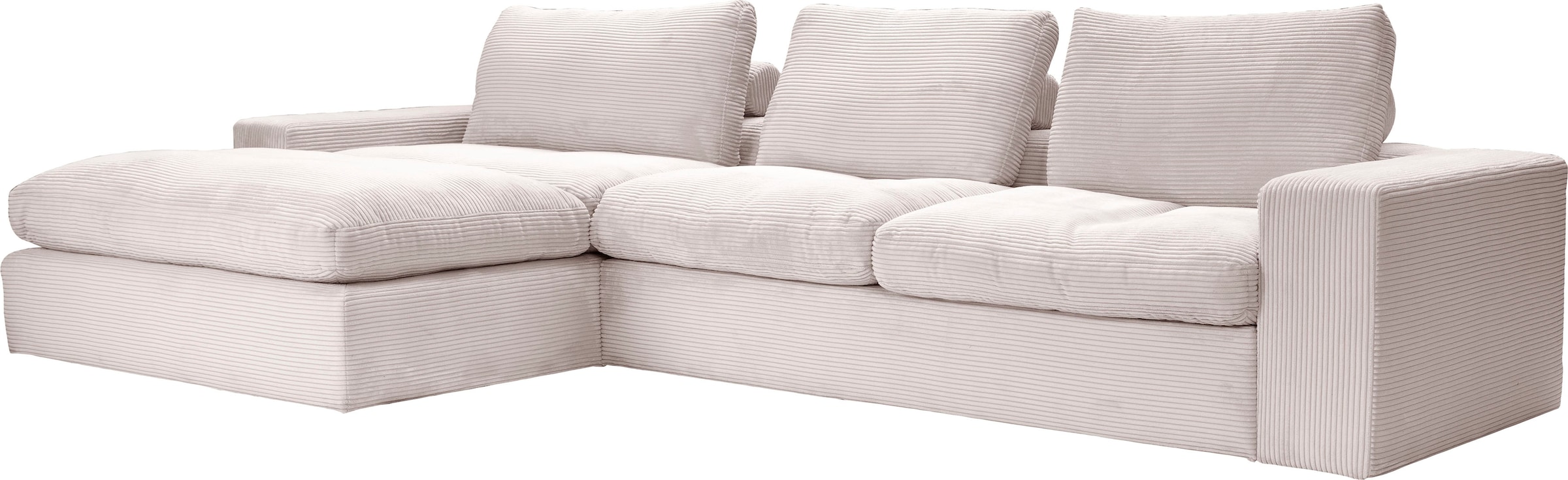 alina Ecksofa »Sandy«, mit Recamiere, in modernem Cordstoff