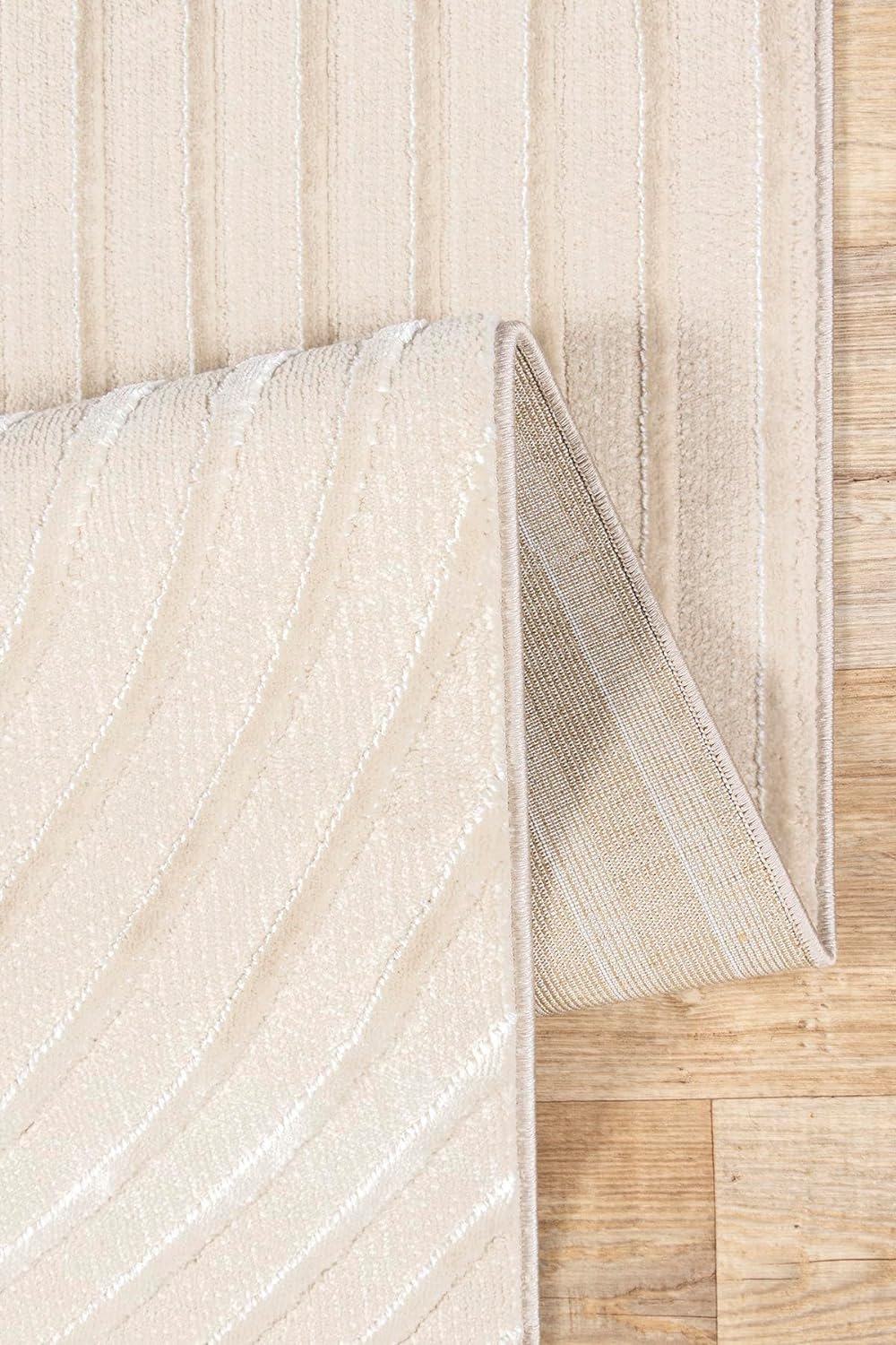 Teppich THE CARPET "Knight", beige, B:160cm H:12mm L:230cm, Polyester, Teppiche, Teppich, moderner Wohnzimmer Teppich elegant glänzender Flor 3