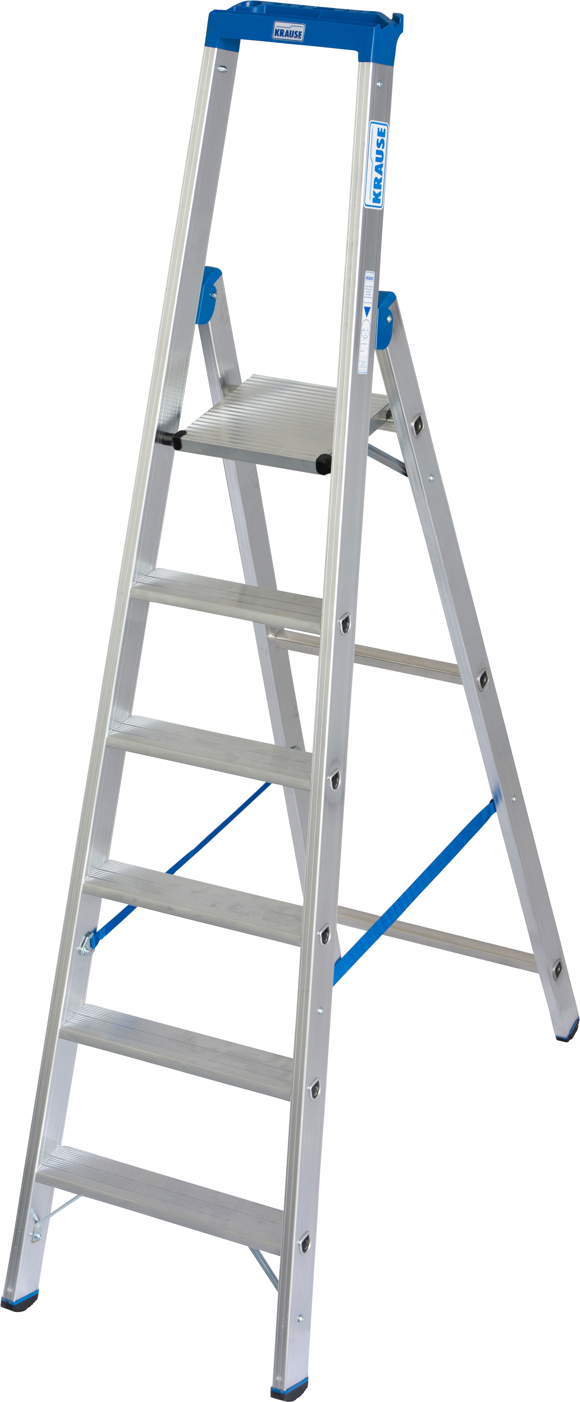 KRAUSE Stehleiter "STABILO", 6 Sprossen, silber, Leitern