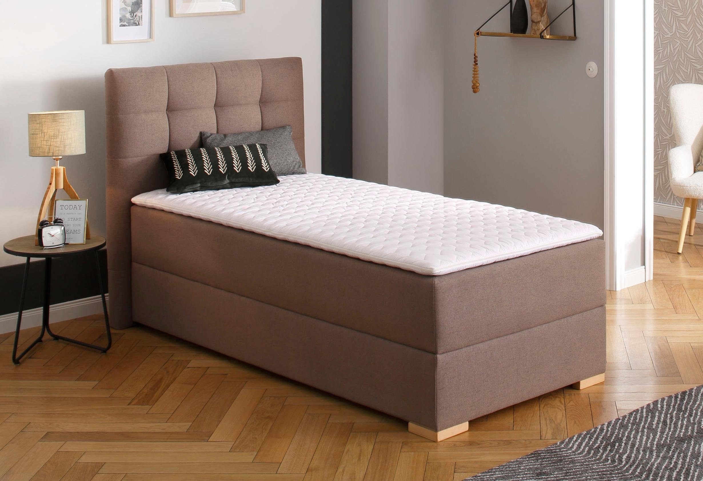 Home affaire Boxbett "Olivet mit Bettkasten" in 4 Farben, 4 Breiten, 2 Matratzenarten, auch in Überlänge 220 cm