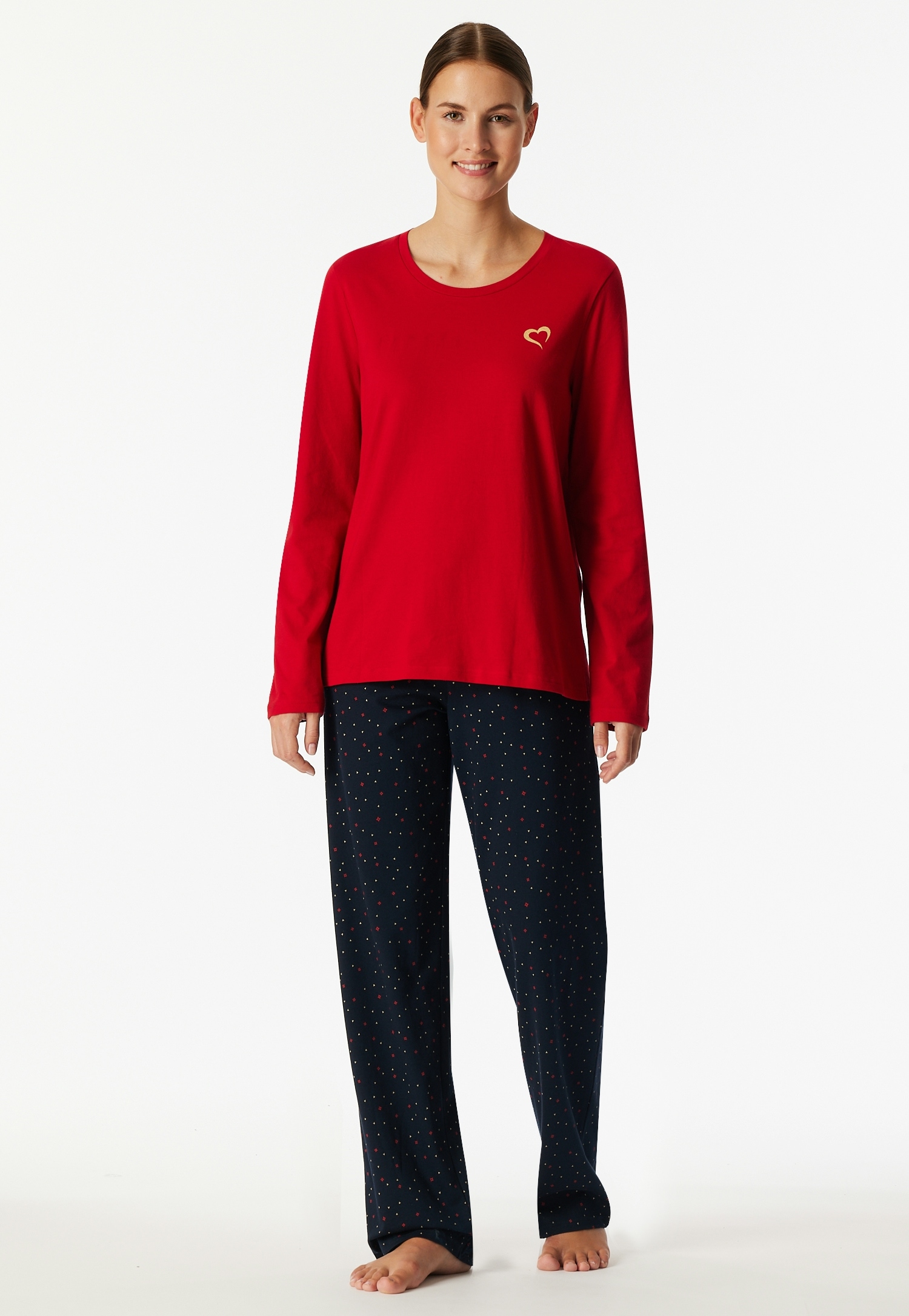 Schiesser Schlafanzug »Family« 0, 2 Stk. tlg., Langarm, Baumwolle, Rundhalsausschnitt