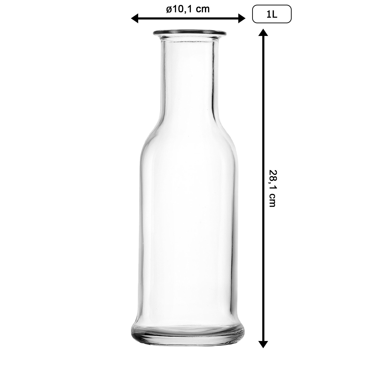 Stölzle Karaffe »Karaffen Purity 1000 ml 6er Set transparent«
