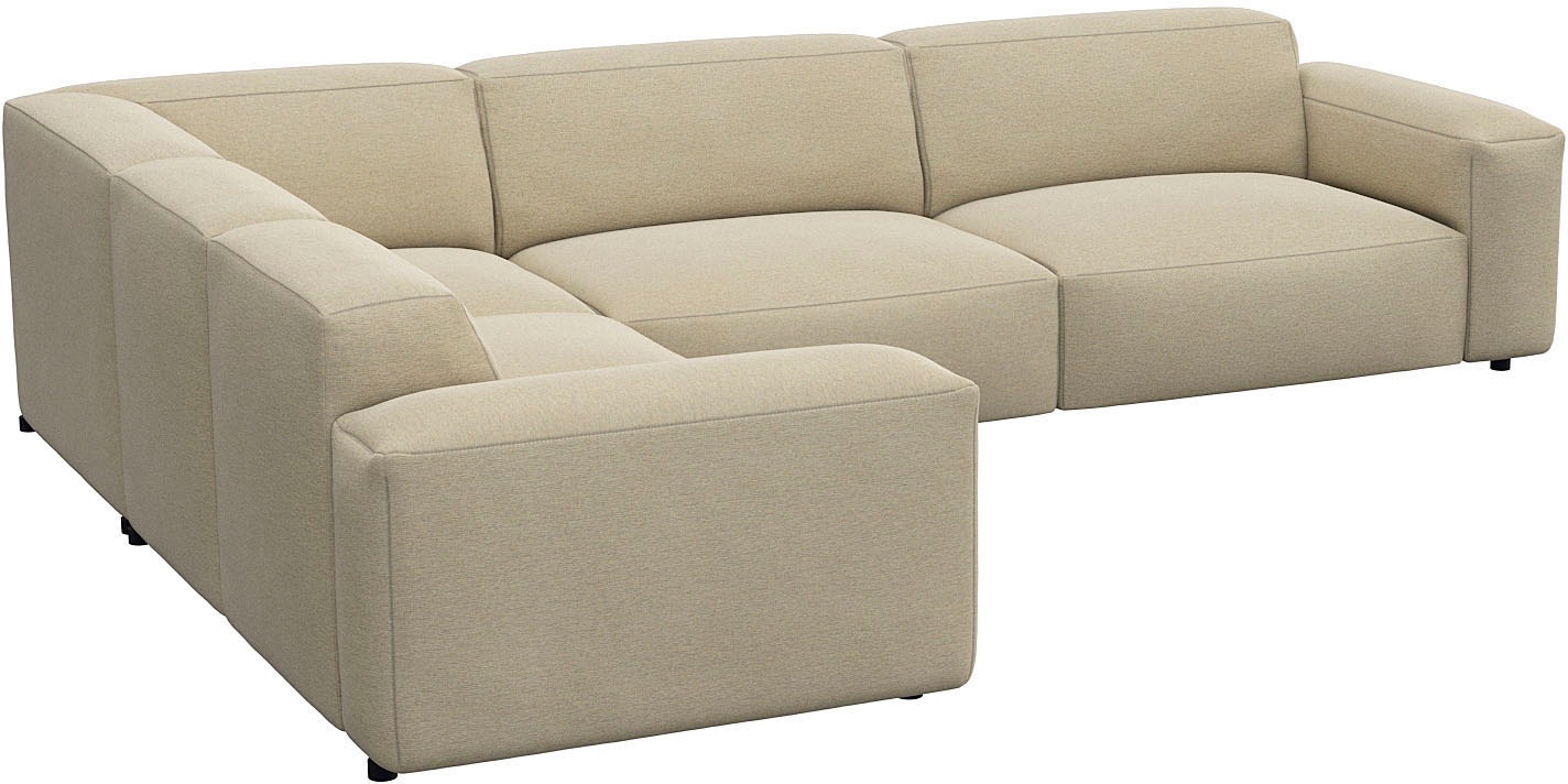 FLEXLUX Ecksofa "Lucera, super bequem durch hochwertigen Sitzaufbau mit Kal günstig online kaufen